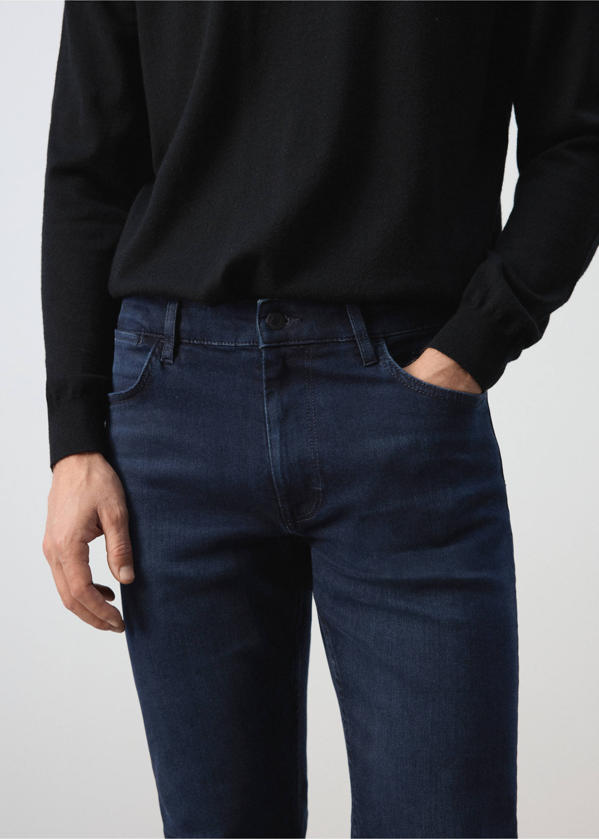 Slim fit Ultra Soft Touch Patrick jeans - Details of the article 1, Deep Dark Blue. Ref: 37015978-00.