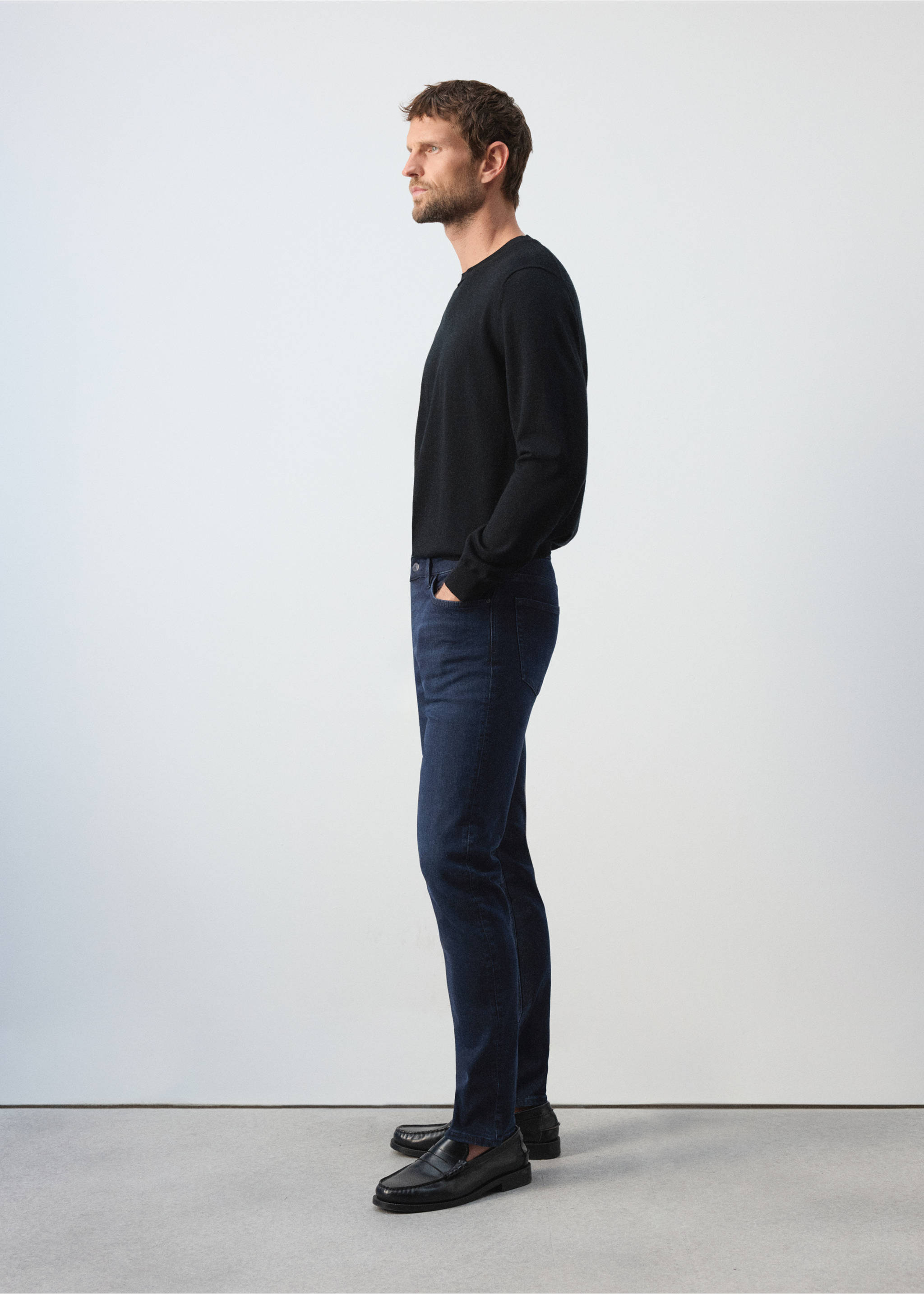 Slim fit Ultra Soft Touch Patrick jeans - Details of the article 2, Deep Dark Blue. Ref: 37015978-00.