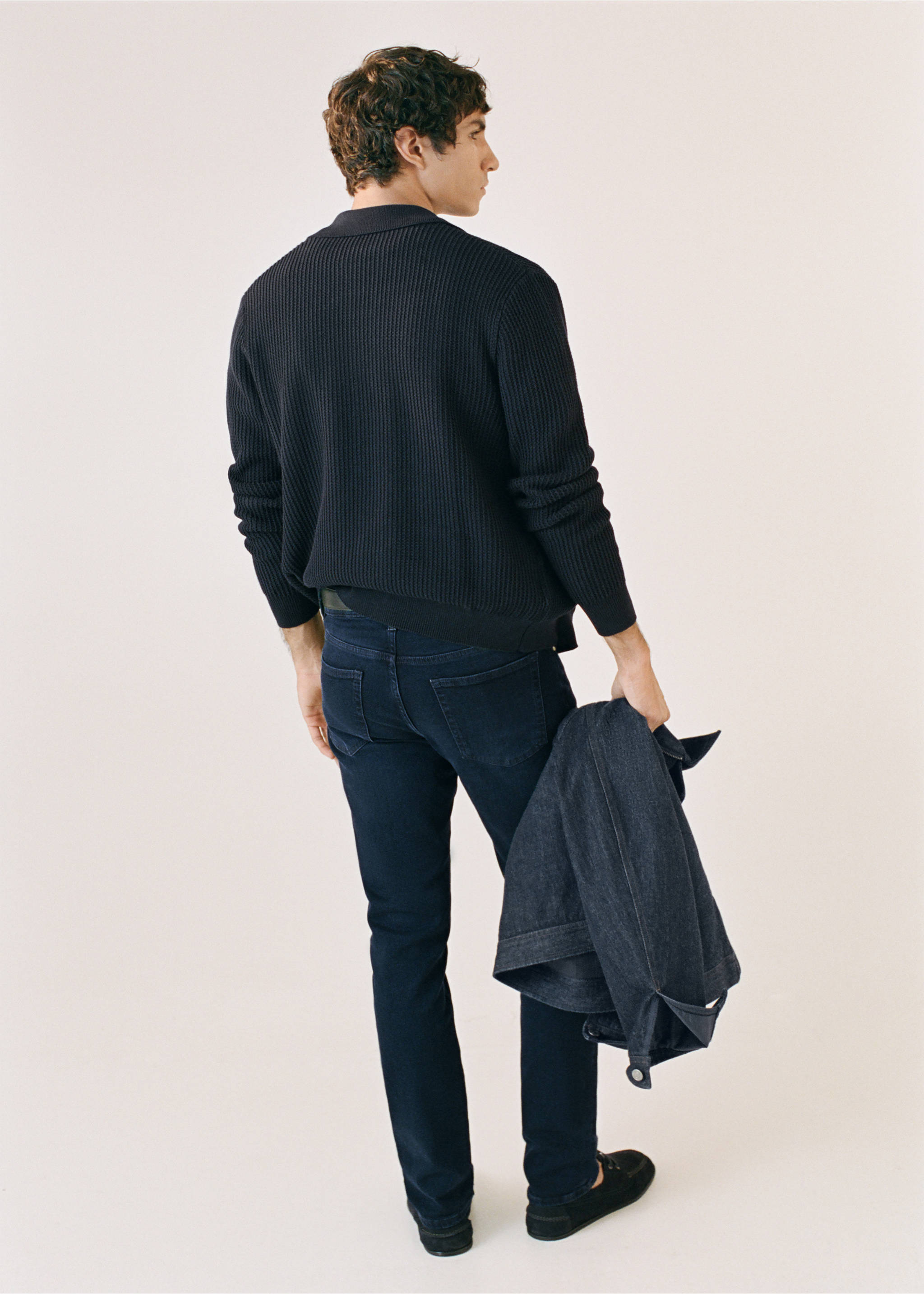 Slim fit Ultra Soft Touch Patrick jeans - Details of the article 7, Deep Dark Blue. Ref: 37015978-00.