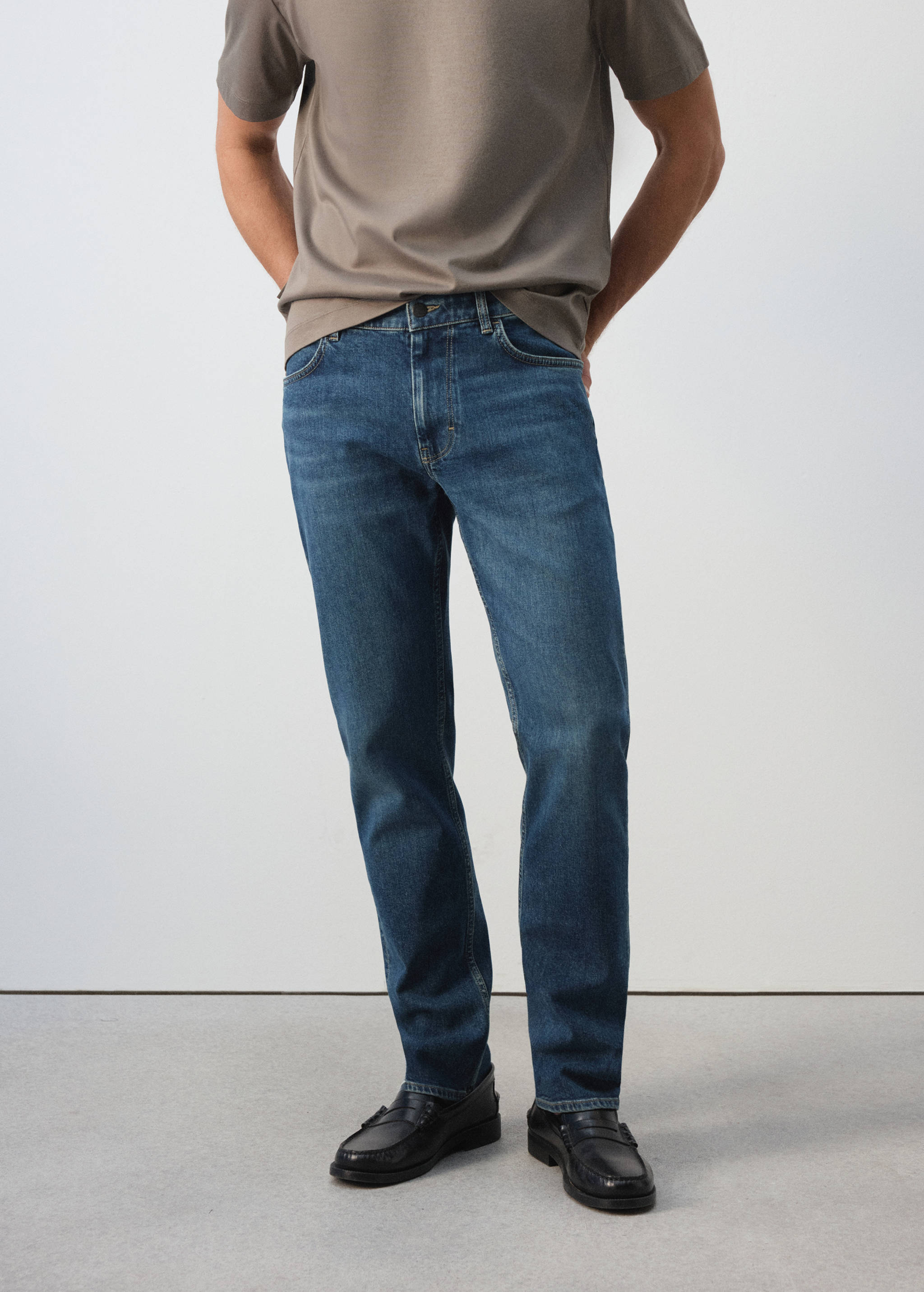 Slim fit Ultra Soft Touch Patrick jeans - Medium plane