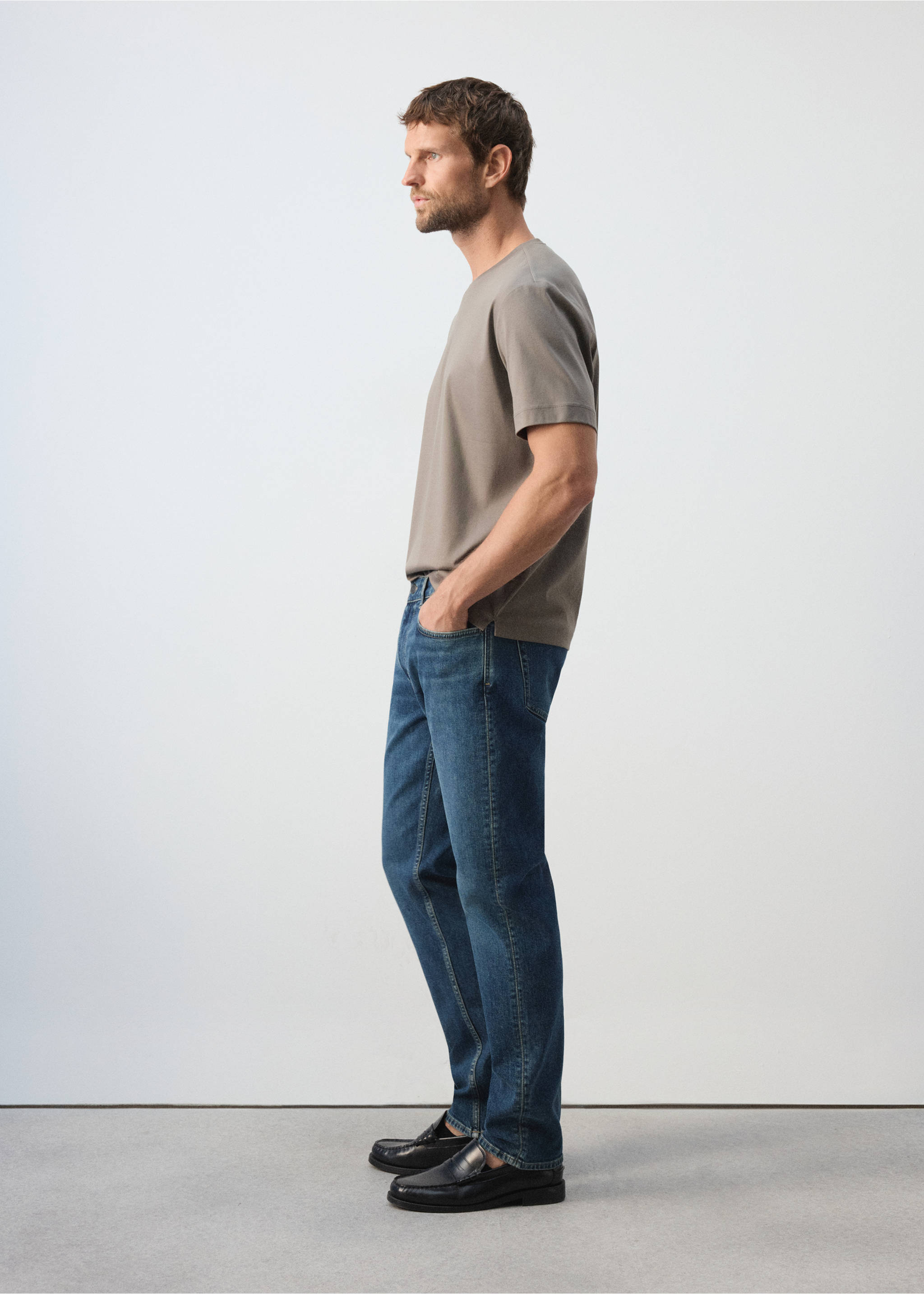 Slim fit Ultra Soft Touch Patrick jeans - Details of the article 2, Dark Vintage Blue. Ref: 37015979-00.