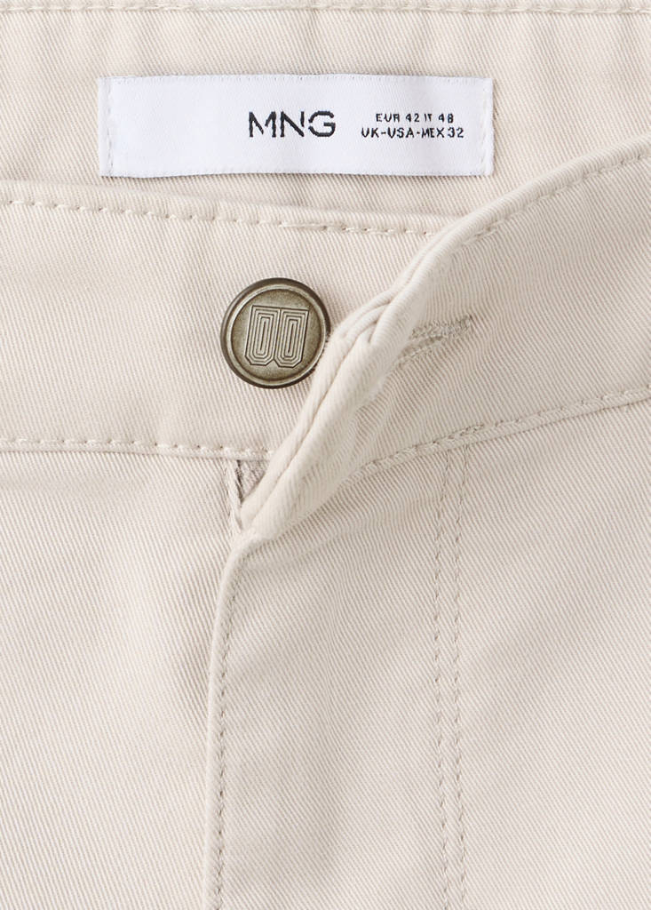 Regular-fit cotton trousers — Ice Grey