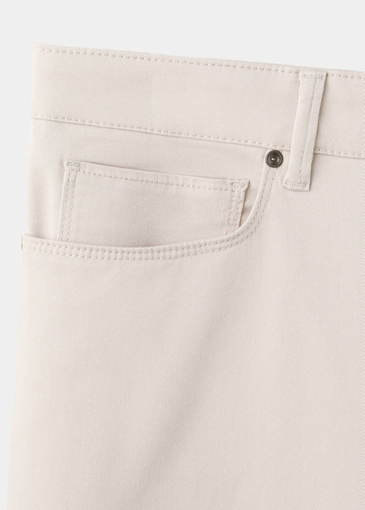 Regular-fit cotton trousers — Ice Grey