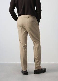Dublino slim-fit chino trousers — Beige 3