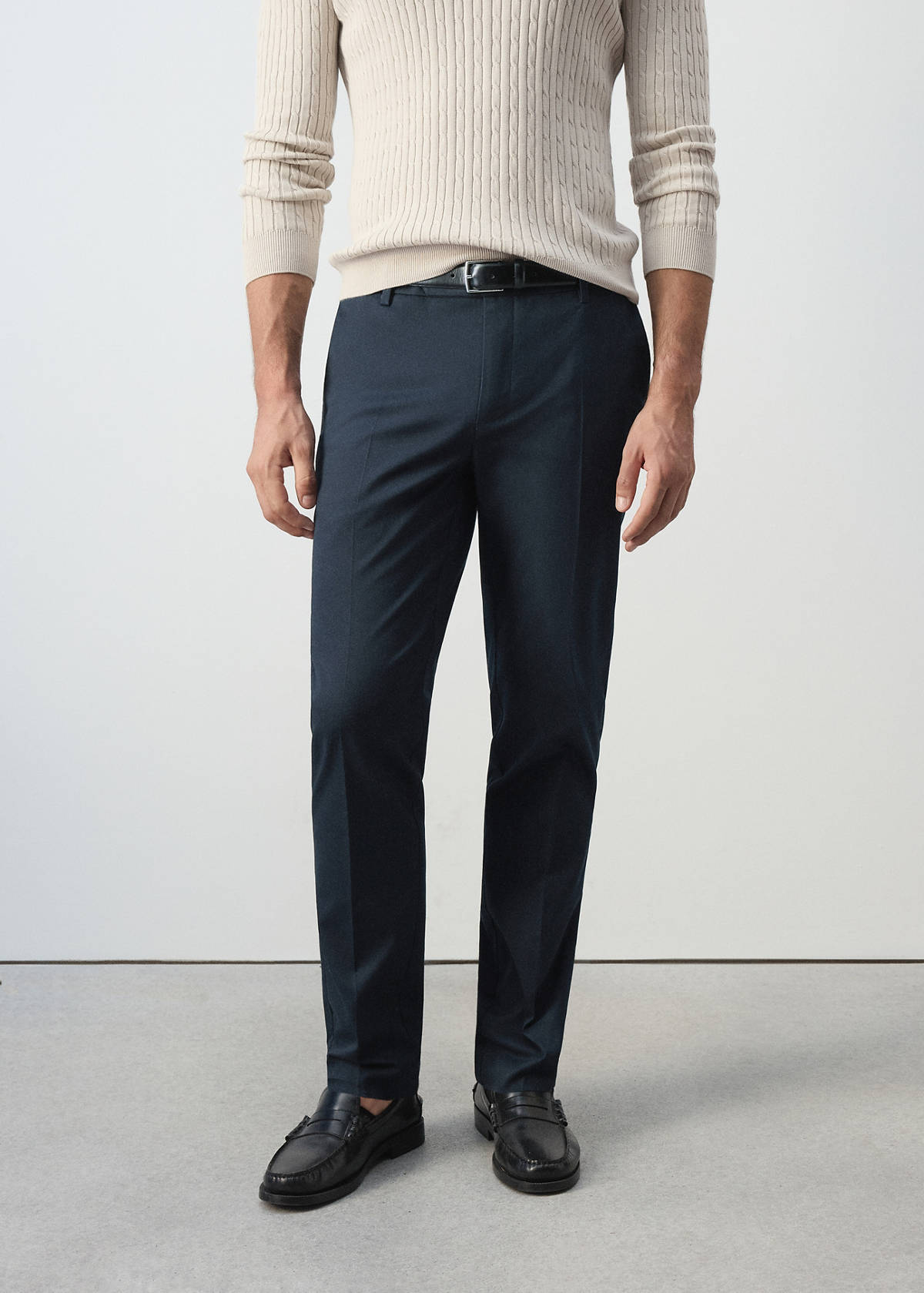 Dublino slim-fit chino trousers — Navy