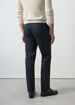 Dublino slim-fit chino trousers — Navy 3