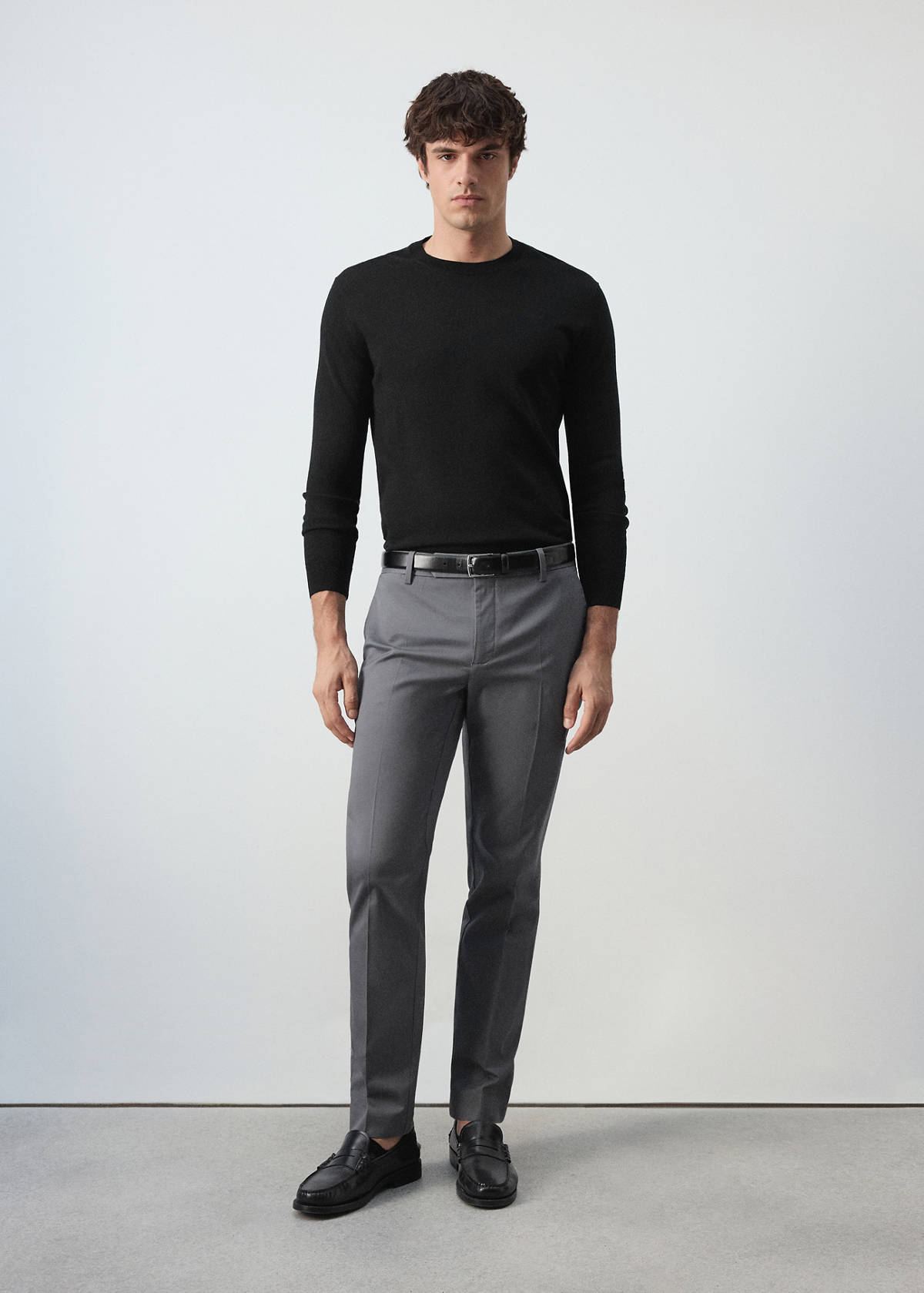 Dublino slim-fit chino trousers — Dark Grey