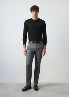 Dublino slim-fit chino trousers — Dark Grey 2