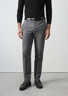 Dublino slim-fit chino trousers — Dark Grey 1