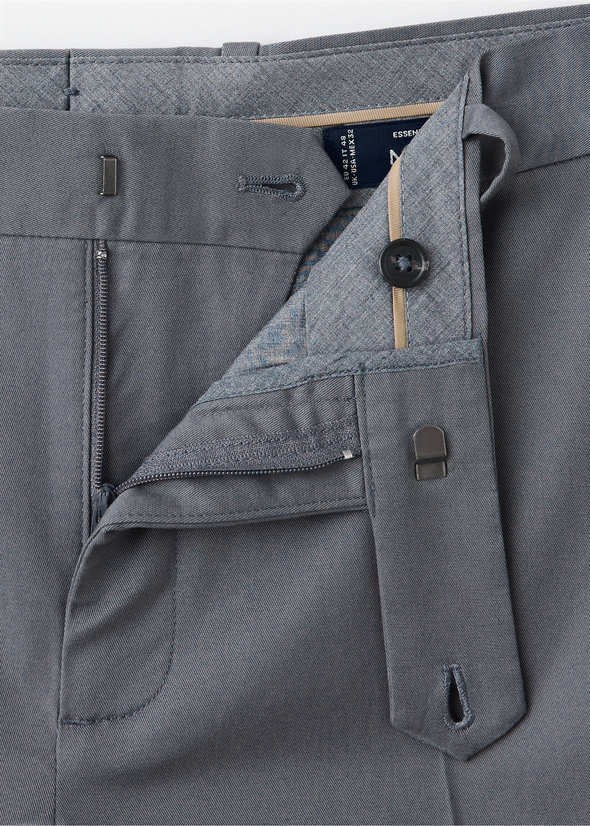 Pantalon Dublino chino slim-fit - Détail de l'article 8, Gris foncé. Ref: 37015981-00.