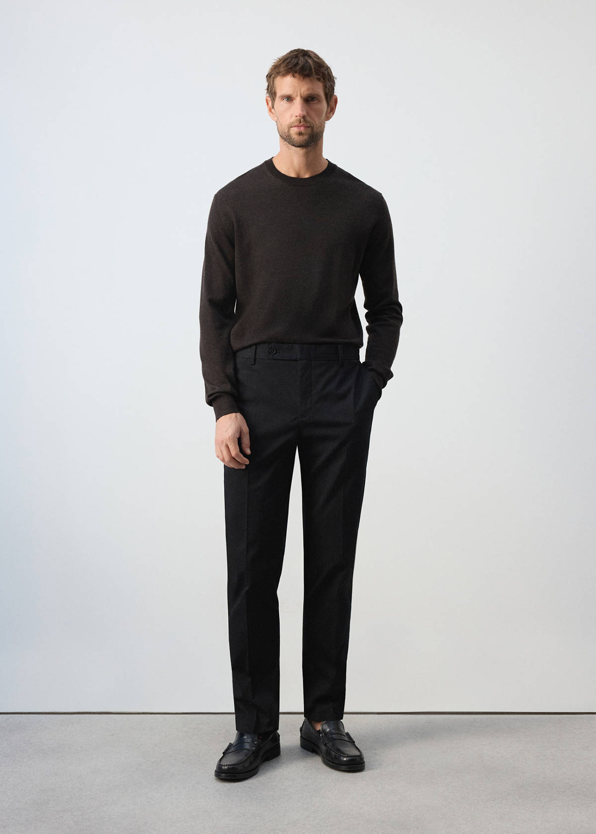 Dublino slim-fit chino trousers — Black
