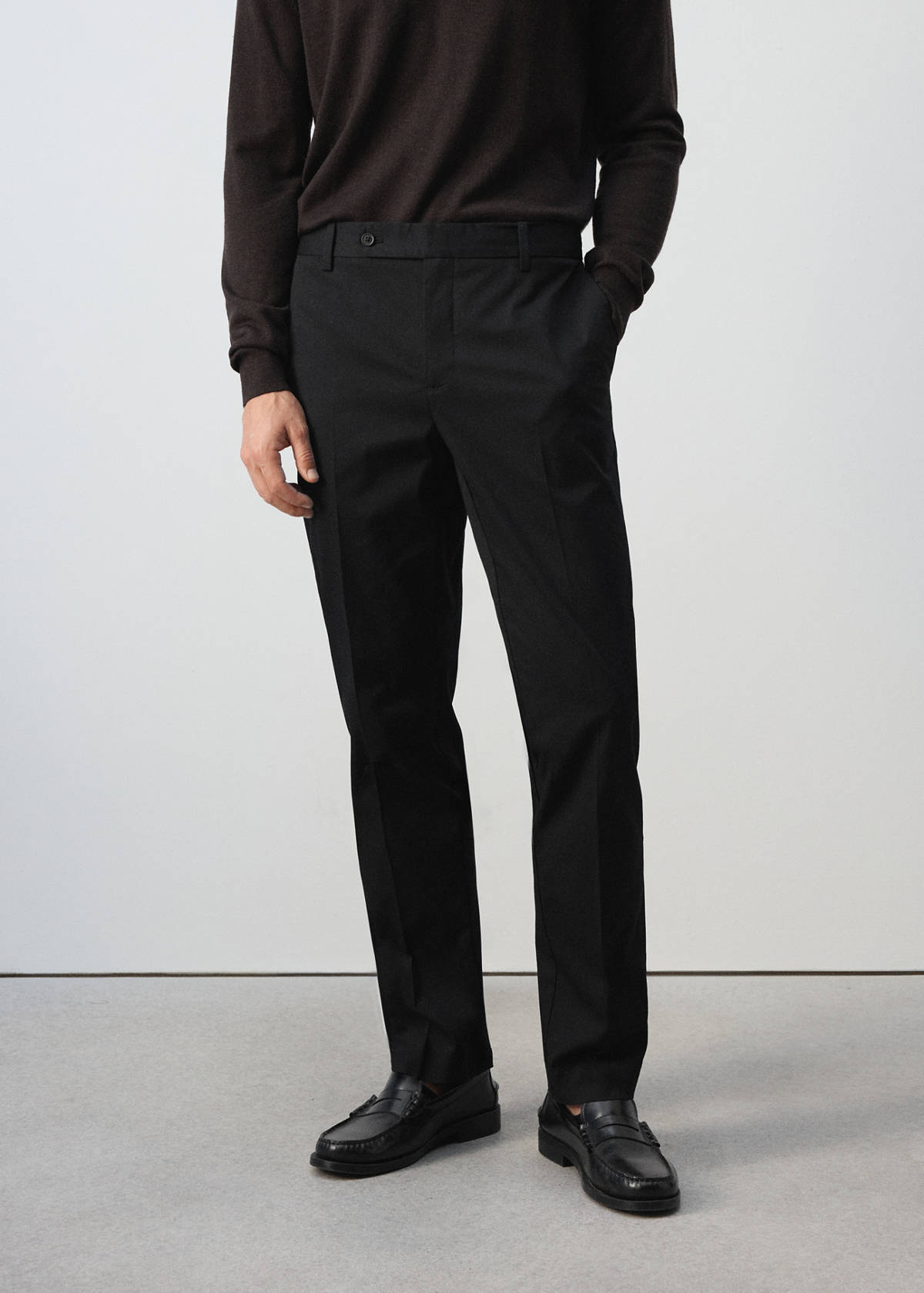 Dublino slim-fit chino trousers — Black