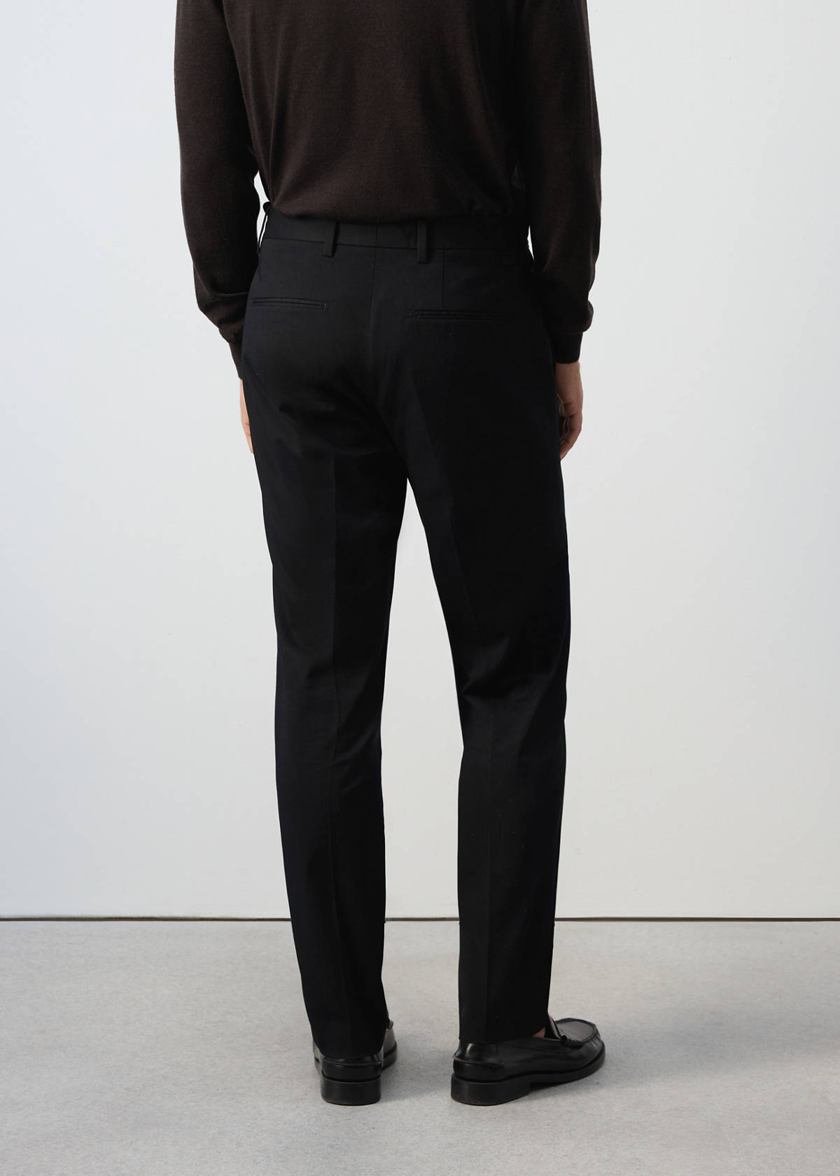 Dublino slim-fit chino trousers — Black