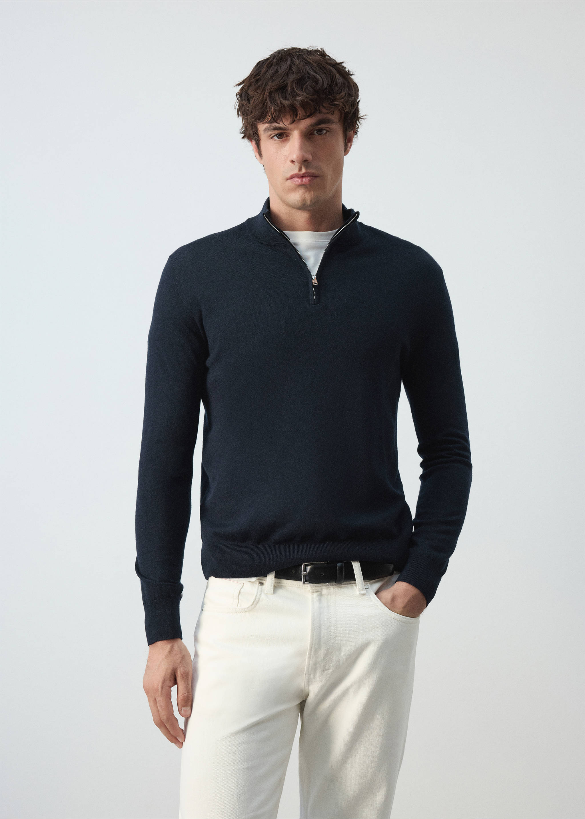 Sweater willyp - Средний план, Глубокий темно-синий. Ref: 37015982-00.