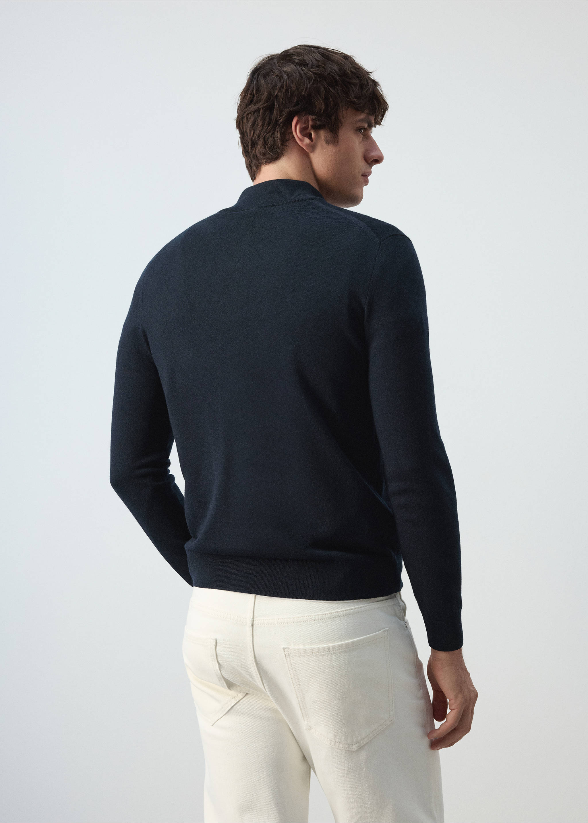 Sweater willyp - Обратная сторона изделия, Глубокий темно-синий. Ref: 37015982-00.