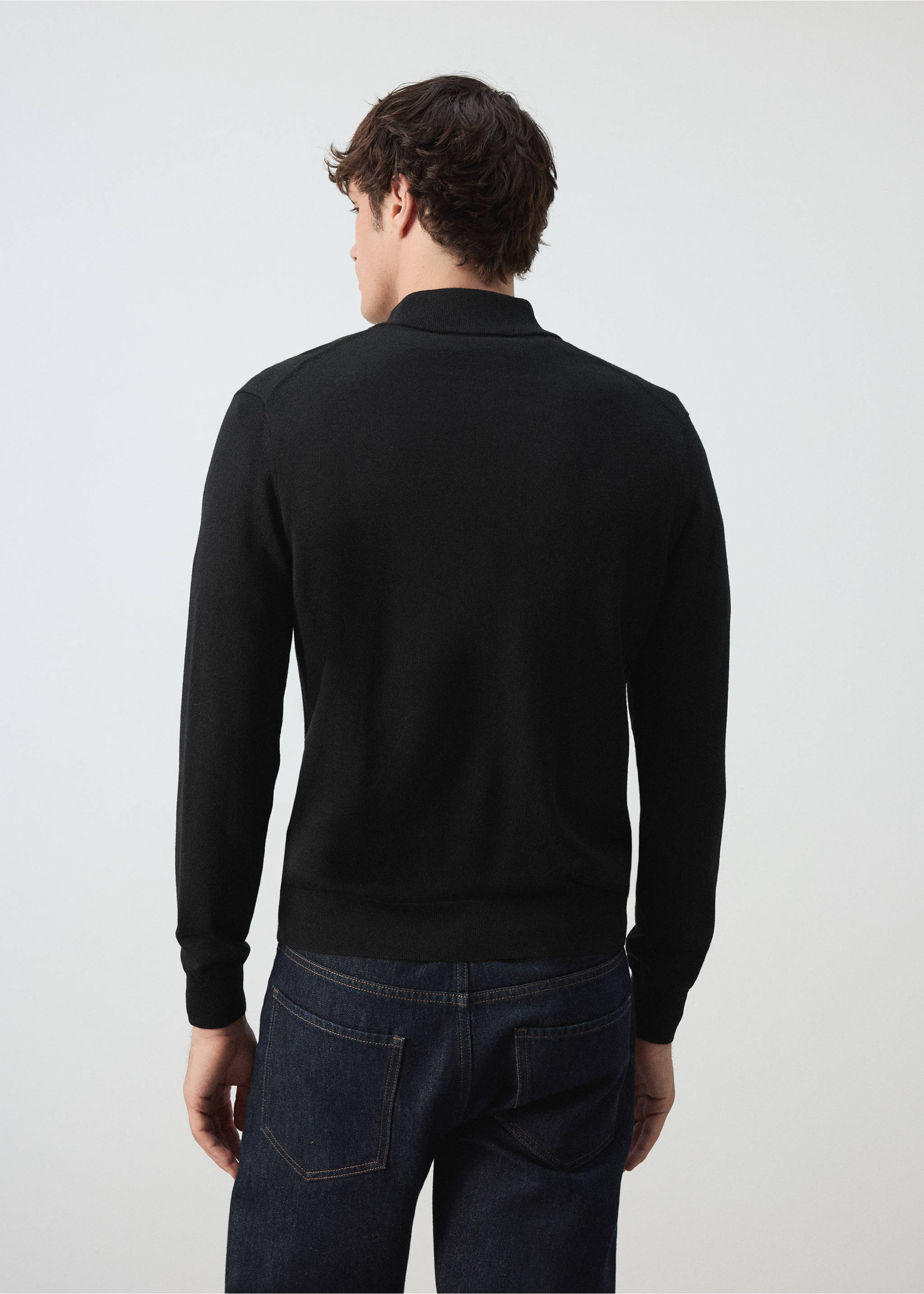 Sweater willyp - Обратная сторона изделия, Черный. Ref: 37015982-00.