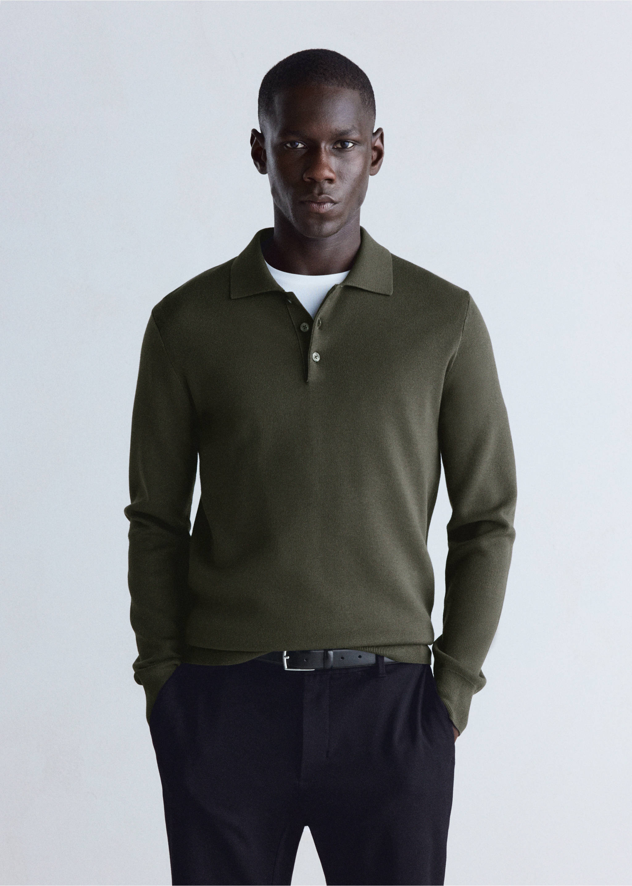 Polo shirt luxuss-i - Medium plane, Dark Green. Ref: 37015983-00.