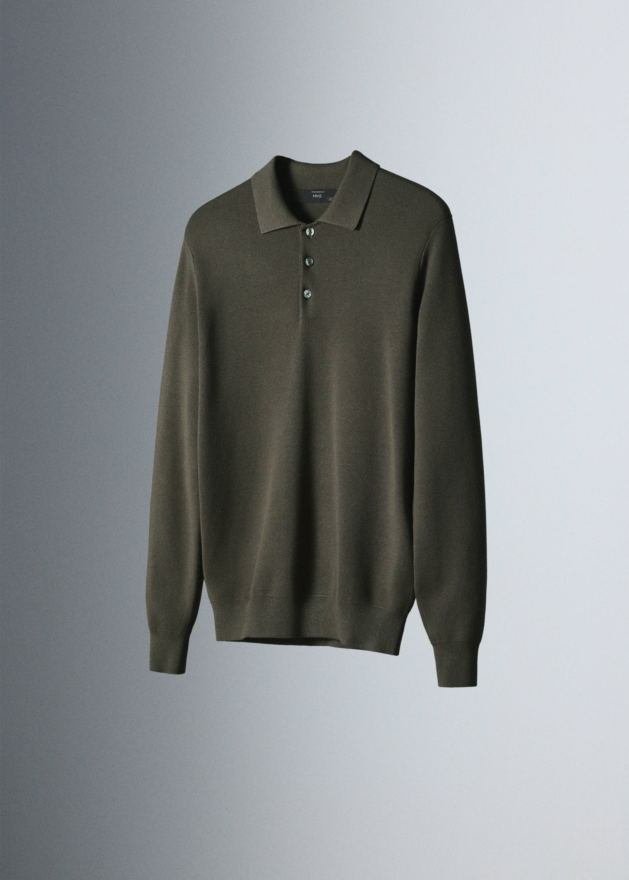 Fine knit polo sweater - Details of the article 5