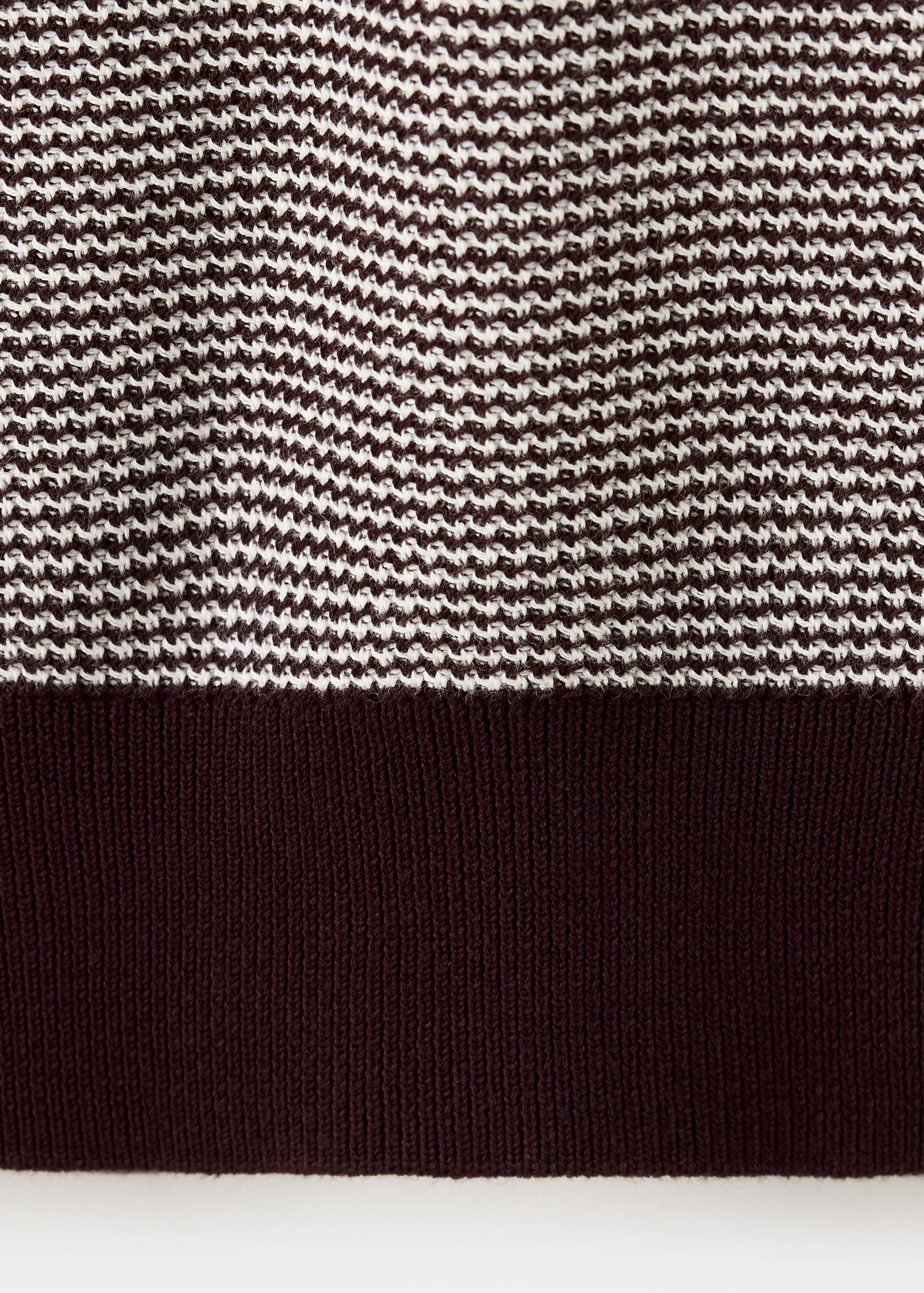 Fine-knit 100% cotton polo shirt - Details of the article 0