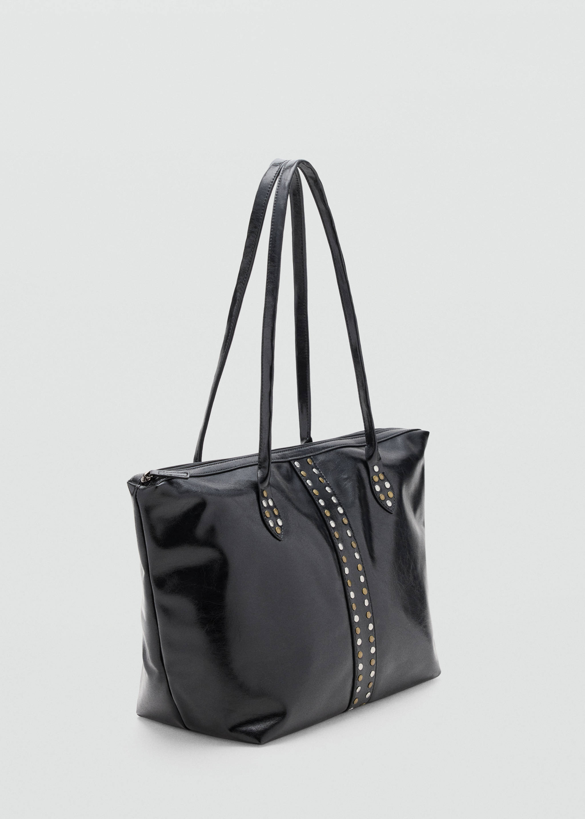 Studded tote bag - Medium plane