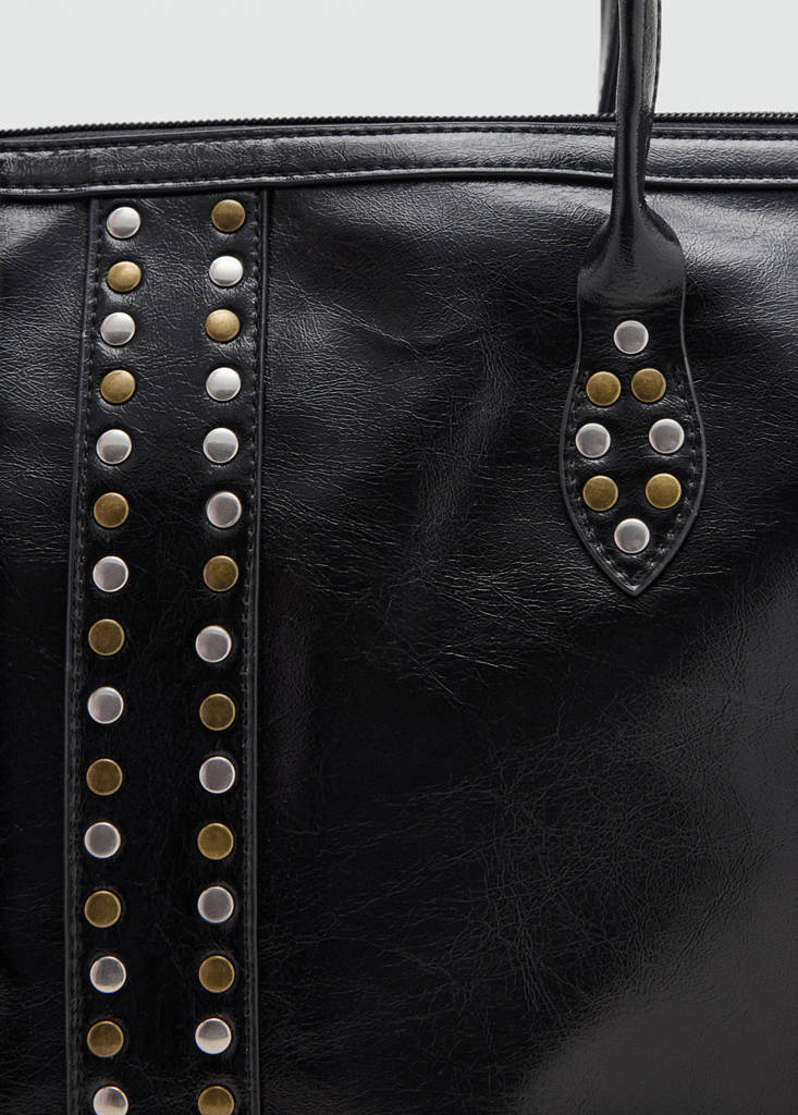 Studded tote bag — Black