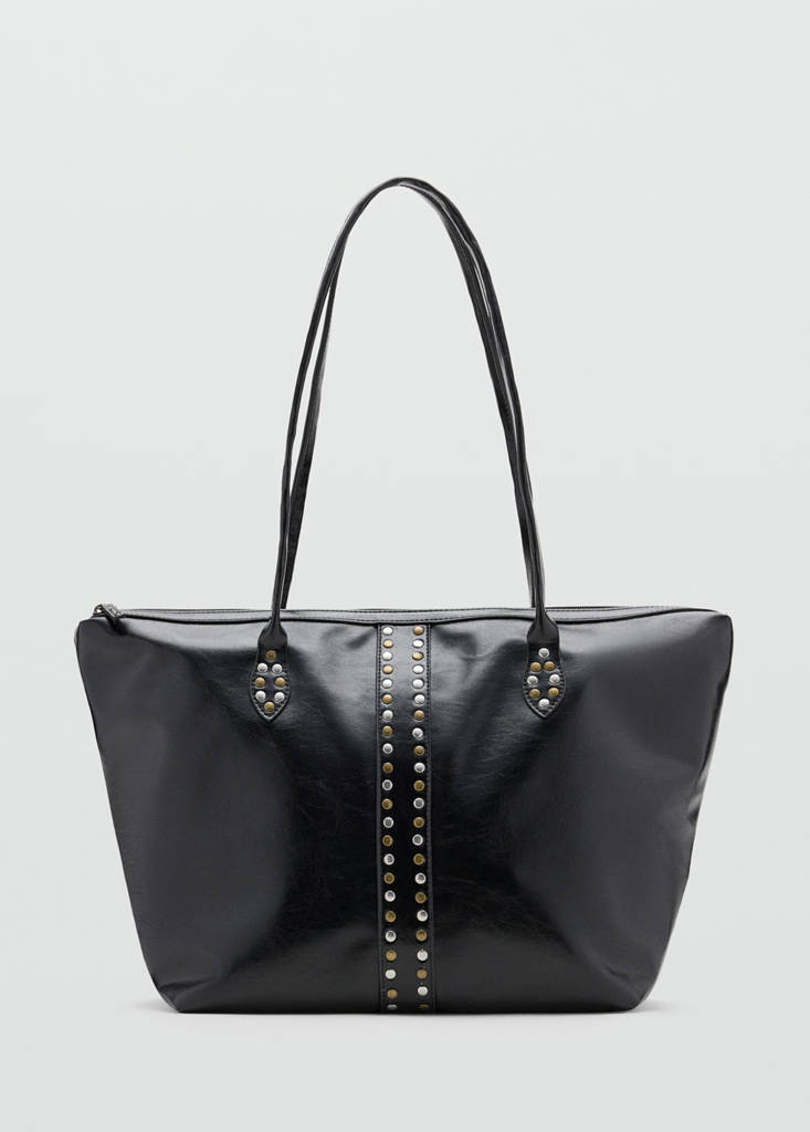 Studded tote bag — Black