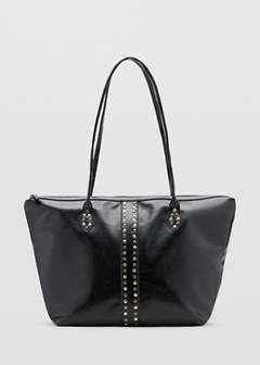 Studded tote bag — Black 2