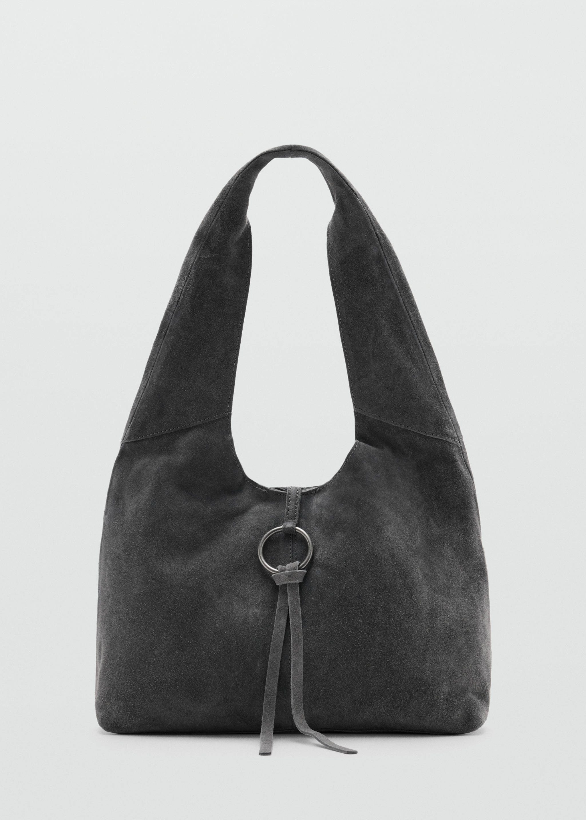 Leather shoulder bag with ring detail - Article without model