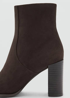 Pointed heel ankle boot — Brown 3