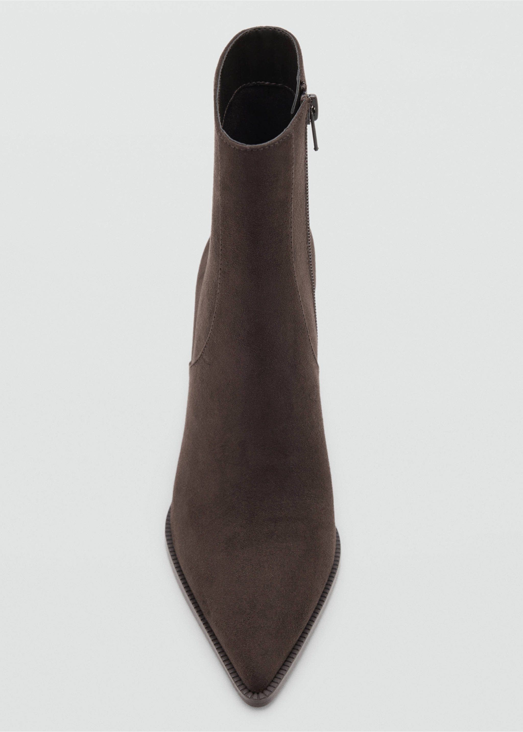 Pointed heel ankle boot - Details of the article 2, Brown. Ref: 37015988-00.