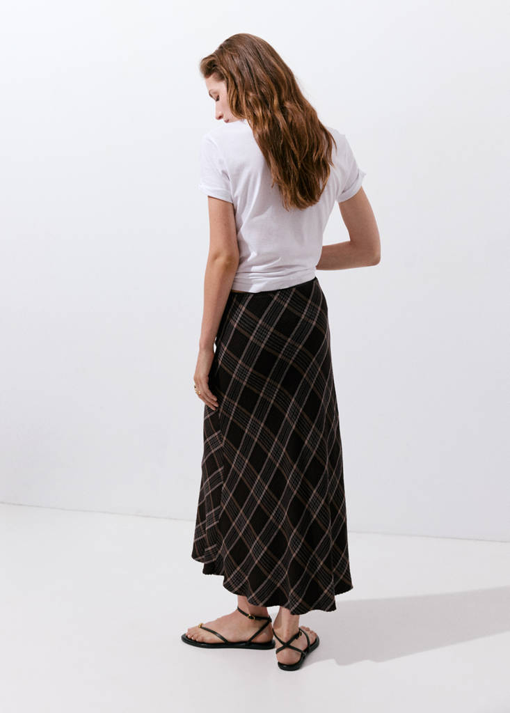 Checked midi skirt - thumbnail 3