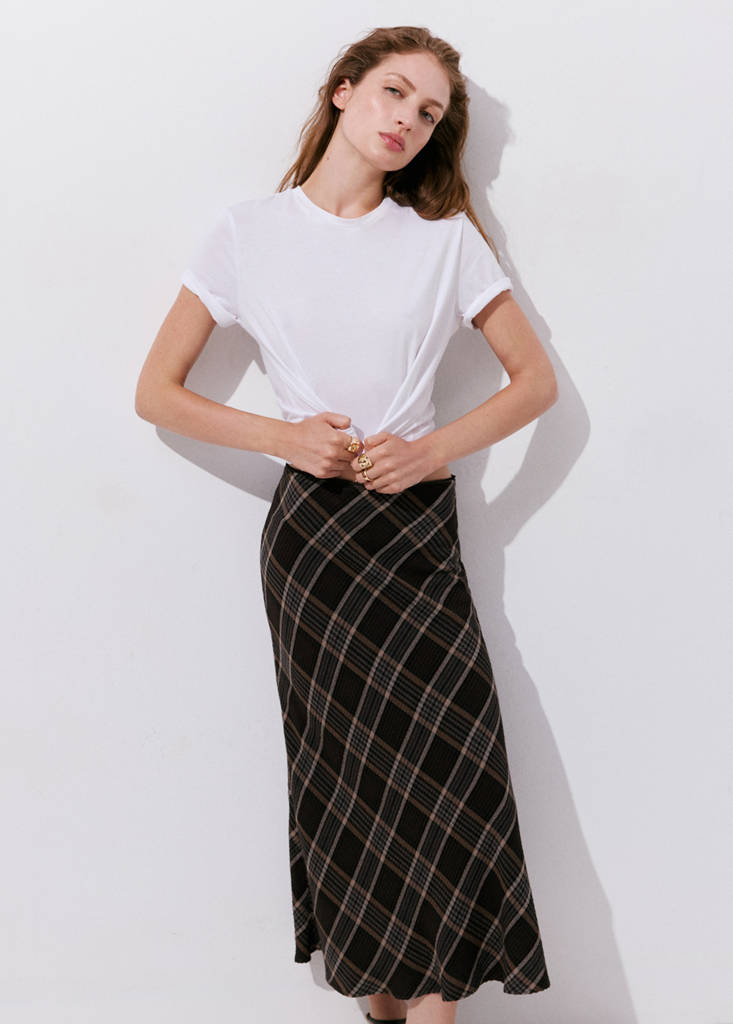 Checked midi skirt - thumbnail 5