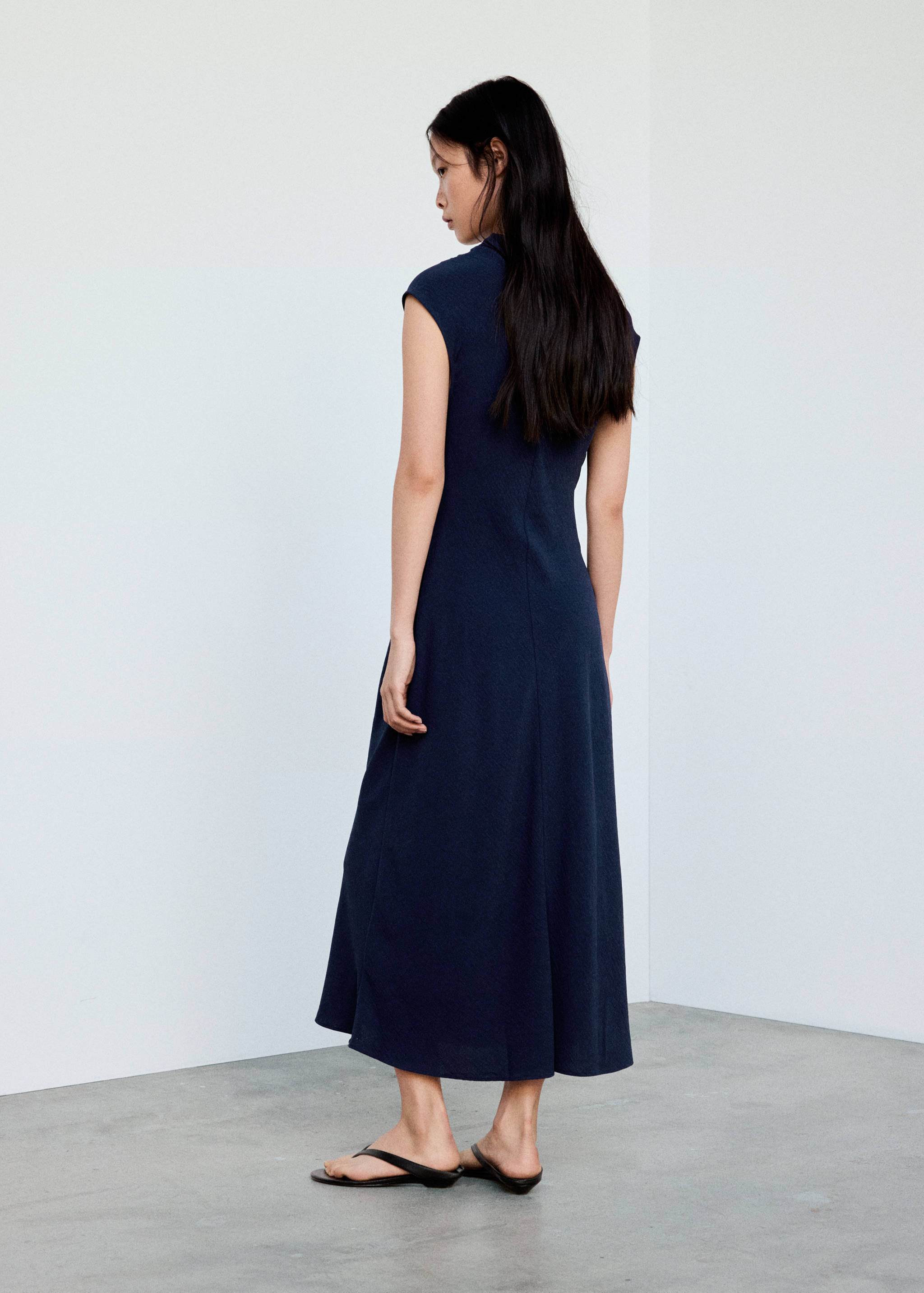 Draped dress with jewel detail - Reverse of the article