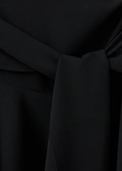 Ruched bow dress — Black 7