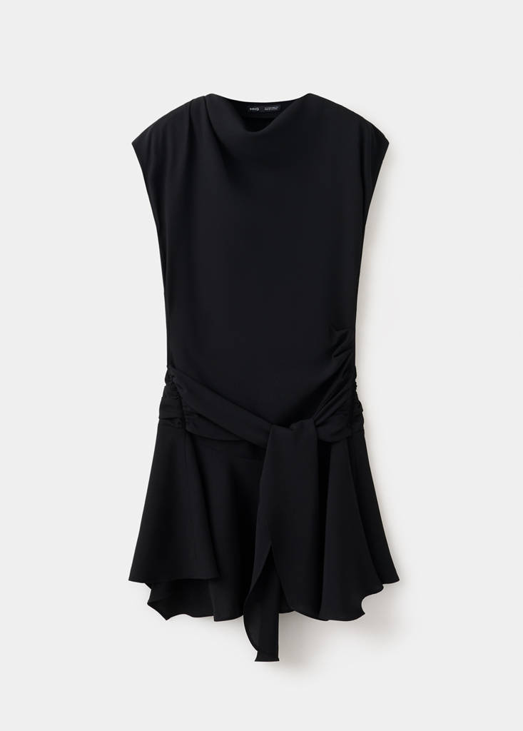 Mango Robe Parker In Noir
