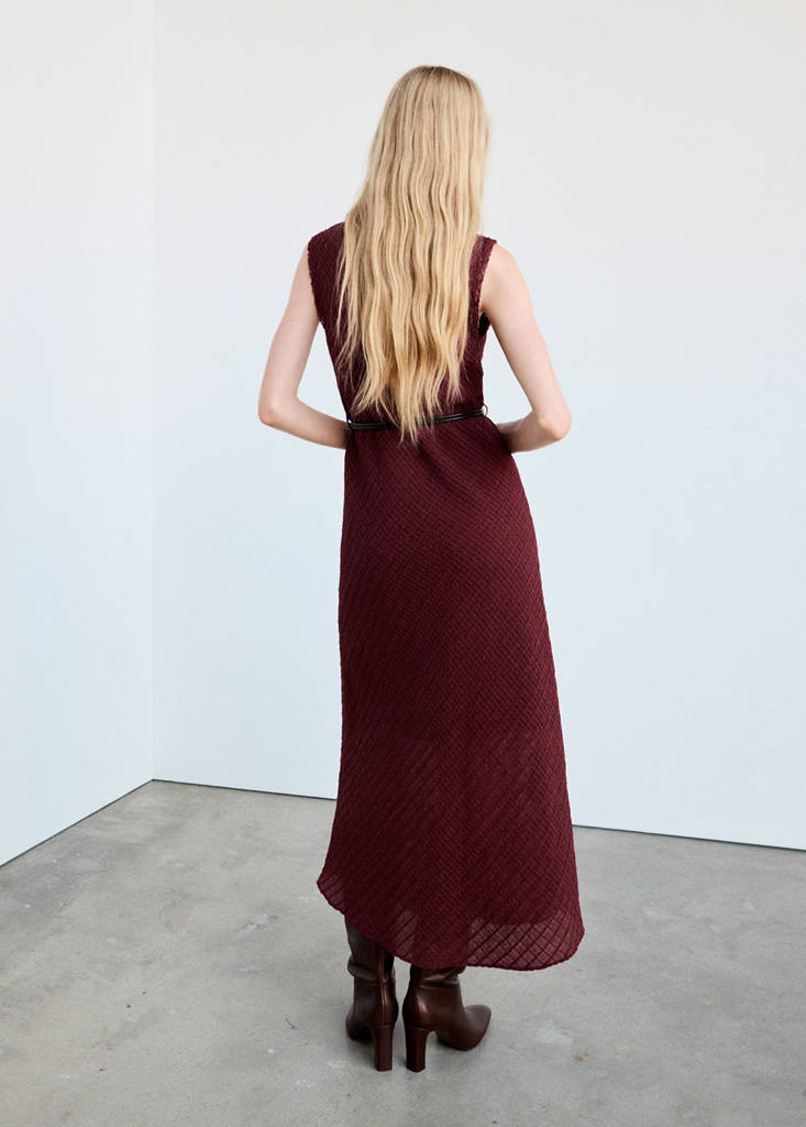 Belted textured dress thumbnail 10