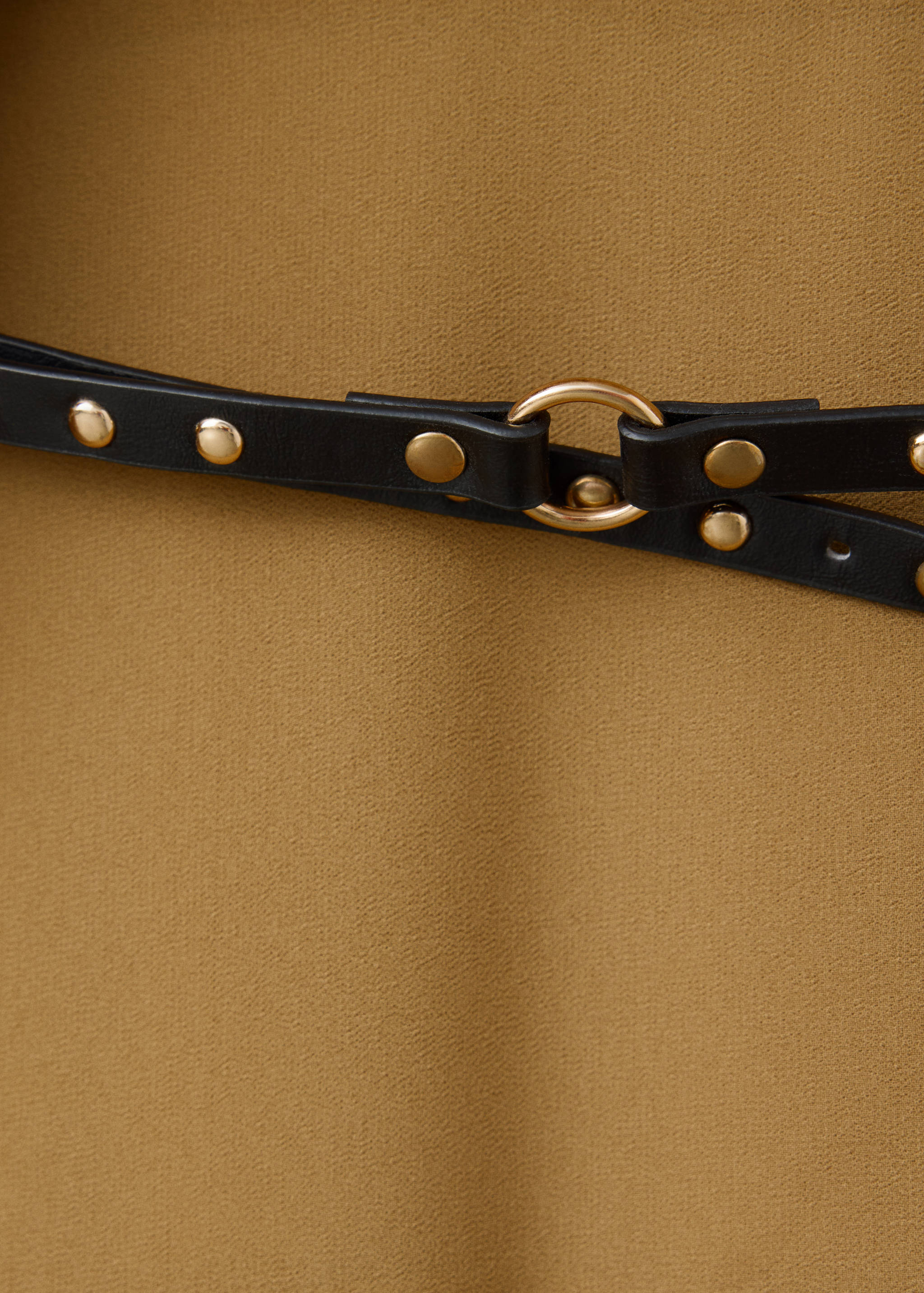 Lace dress with double low belt - Details of the article 8