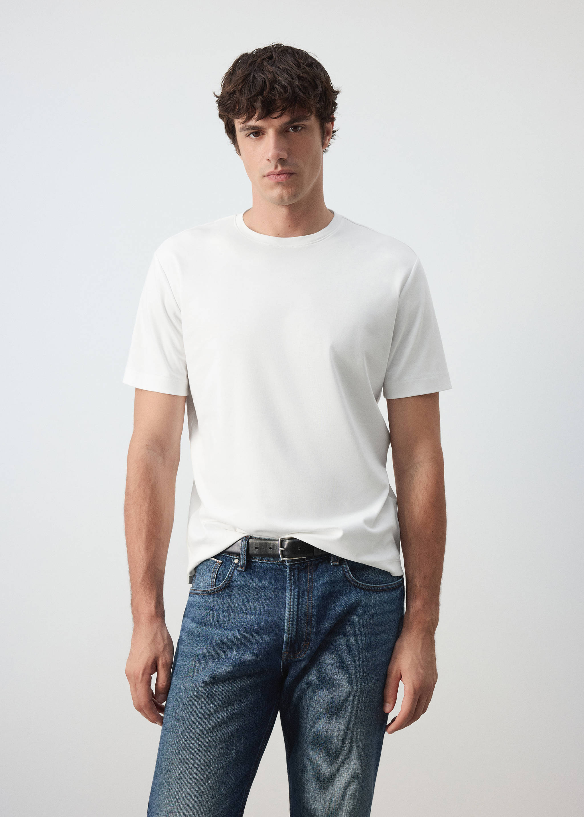 100% cotton T-shirt regular fit - Medium plane