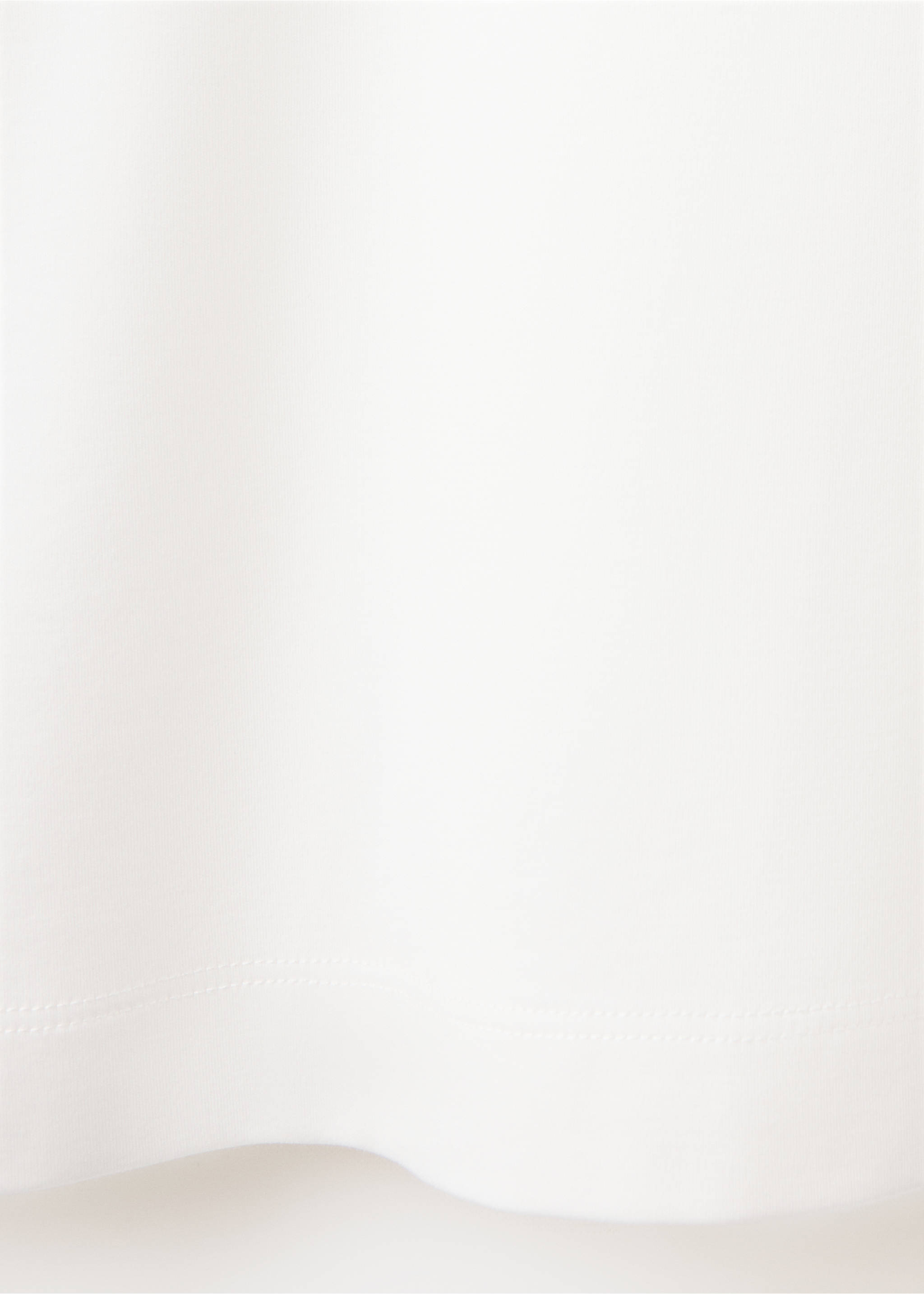 100% cotton T-shirt regular fit - Details of the article 0, White. Ref: 37016000-00.