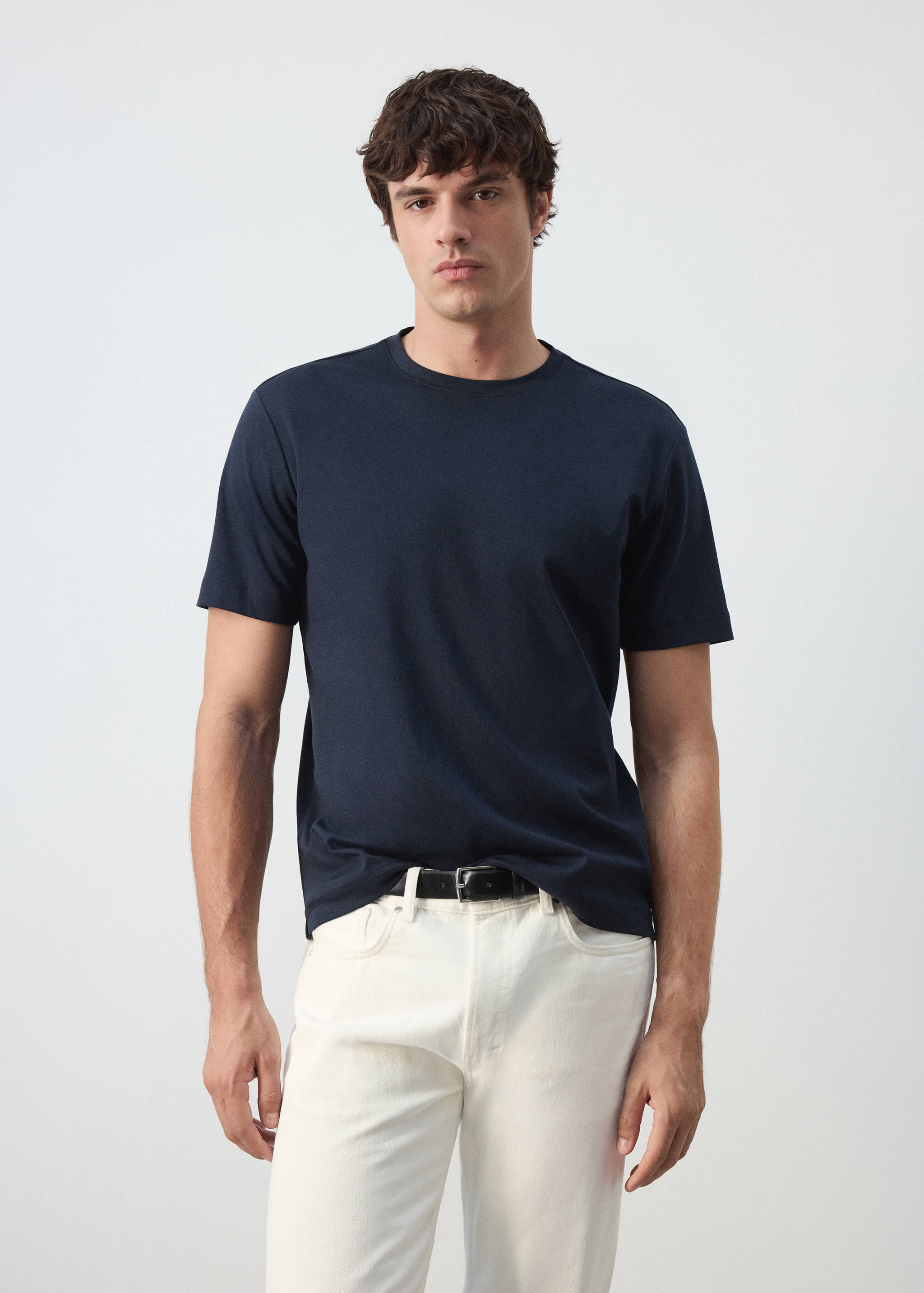 100% cotton T-shirt regular fit - Medium plane