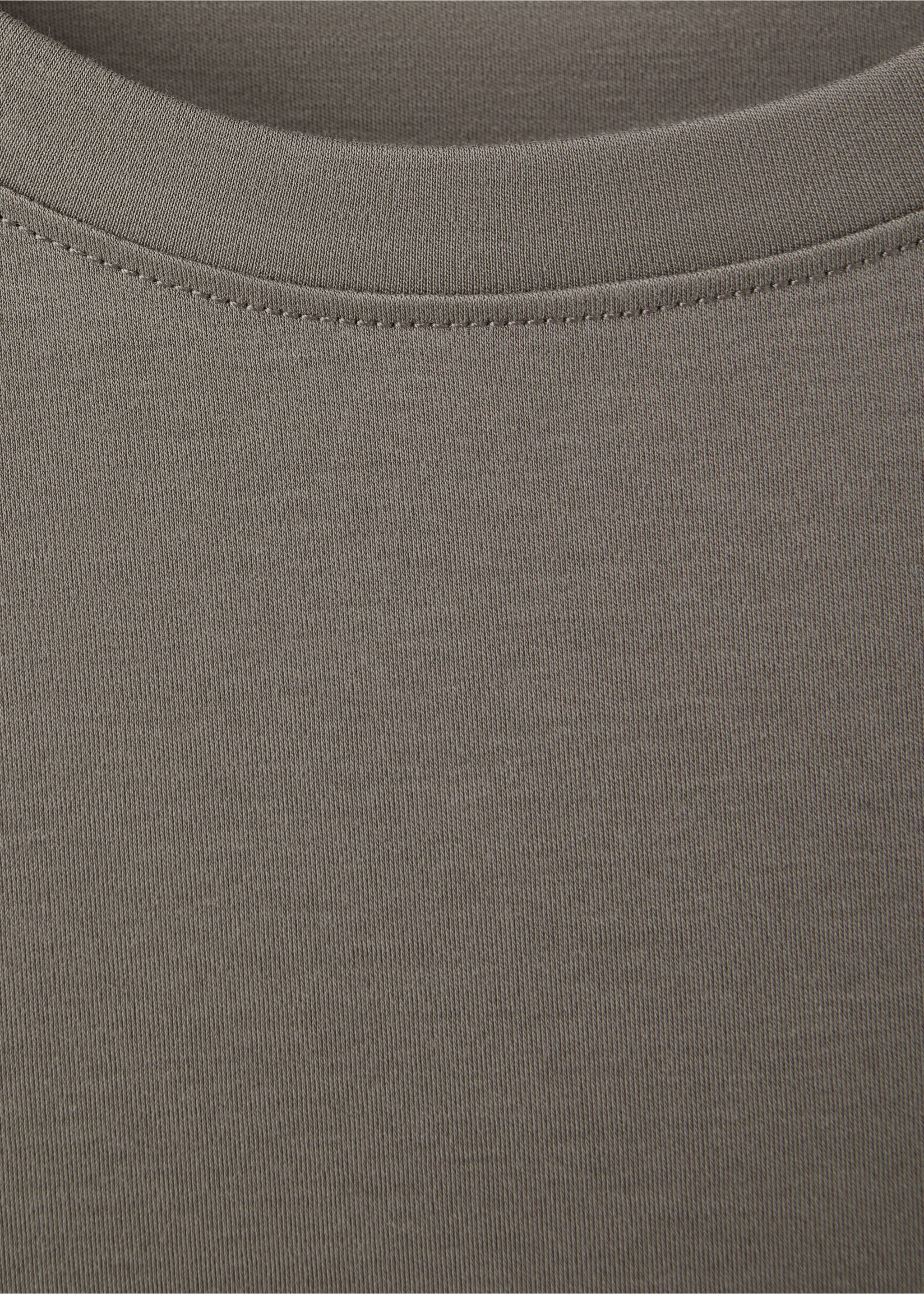 T-shirt 100 % coton regular-fit - Détail de l'article 8, Gris vison. Ref: 37016000-00.