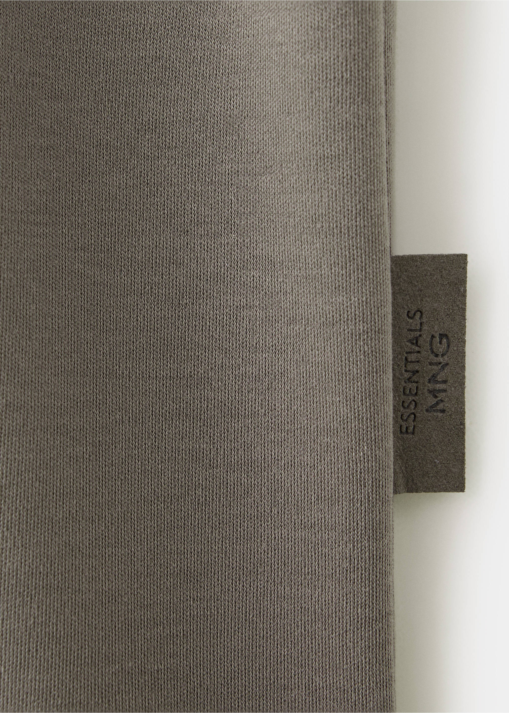T-shirt 100 % coton regular-fit - Détail de l'article 0, Gris vison. Ref: 37016000-00.