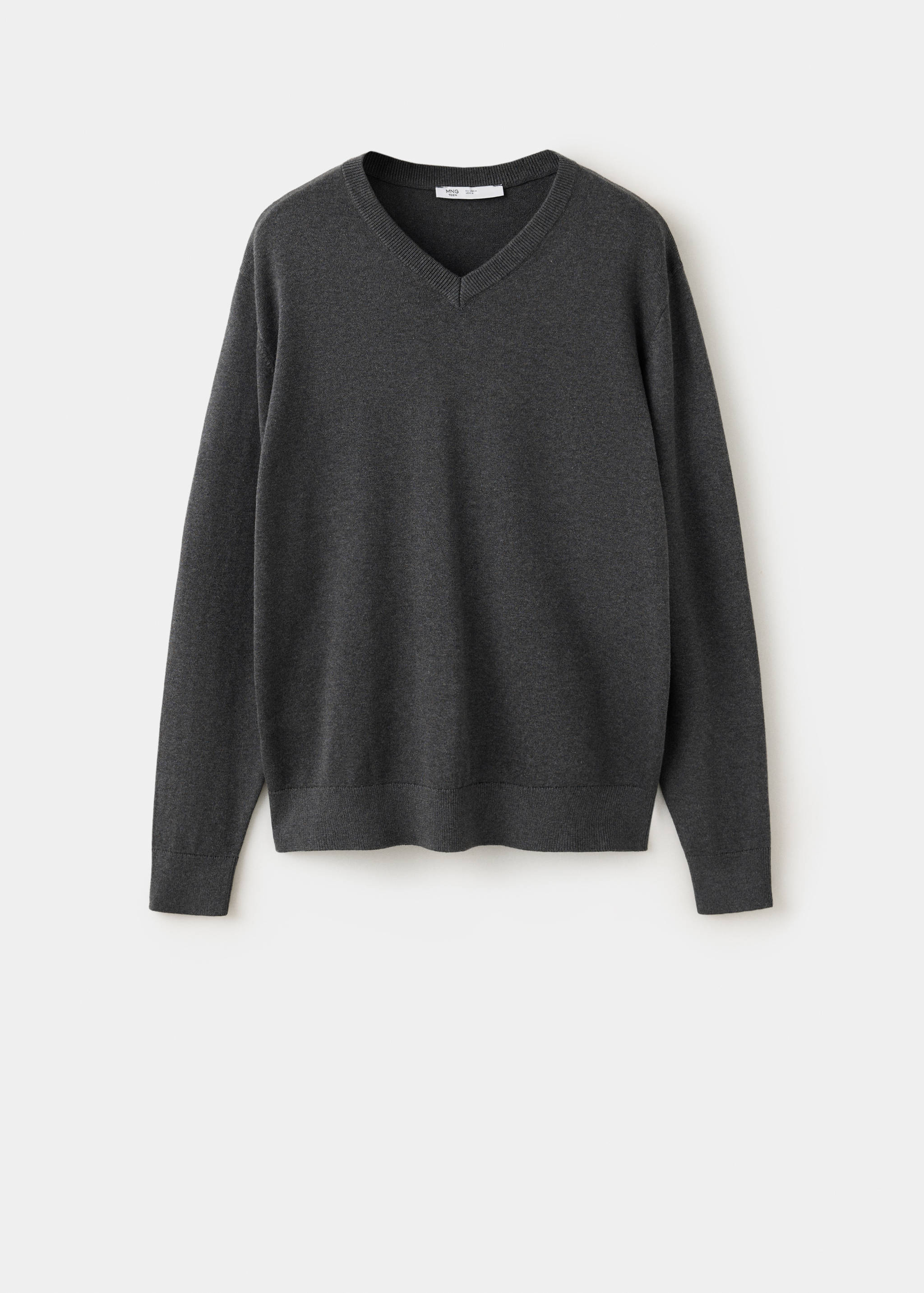 V-neck cotton sweater - Article without model