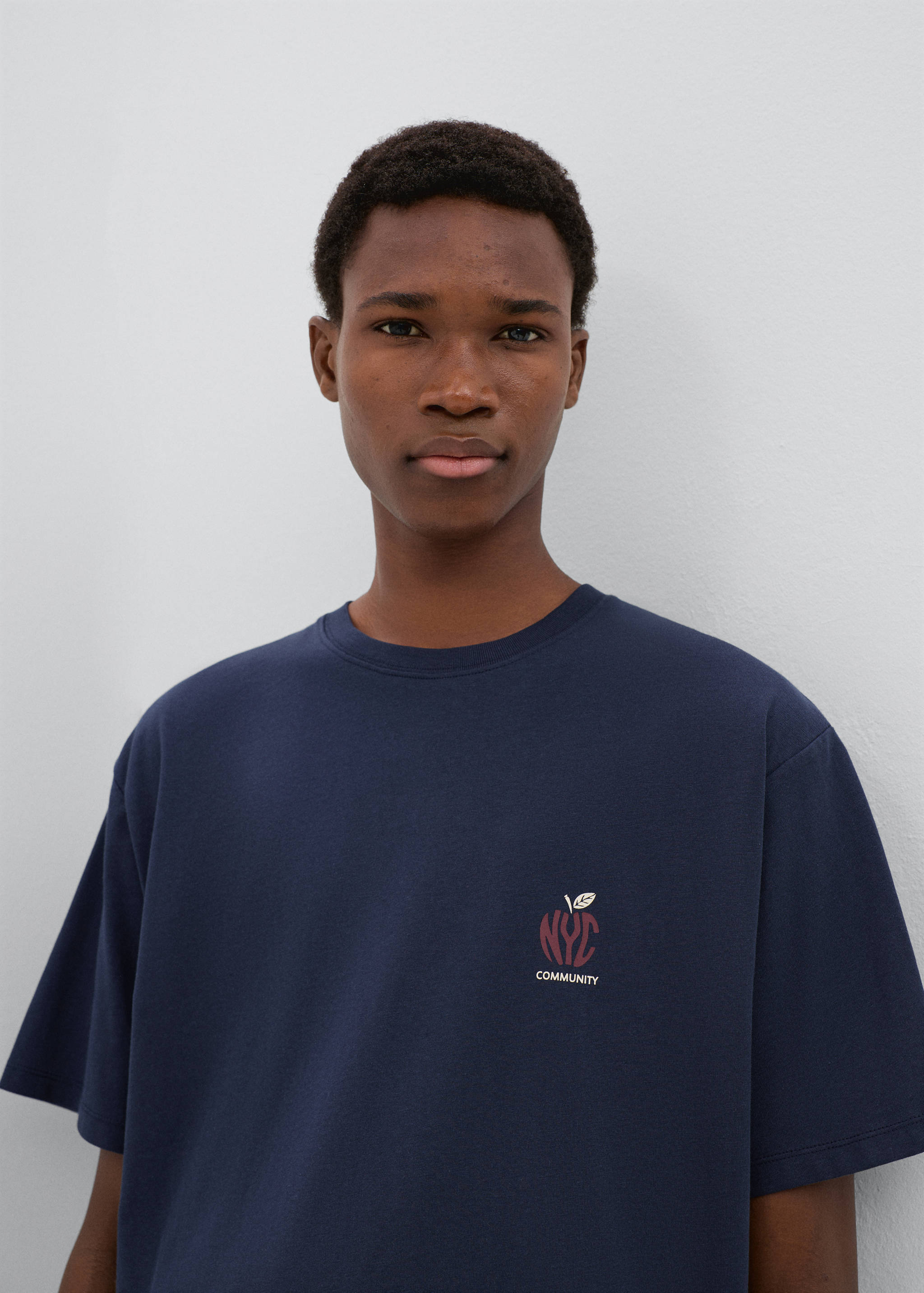 Cotton T-shirt with NYC graphic print - Details of the article 1