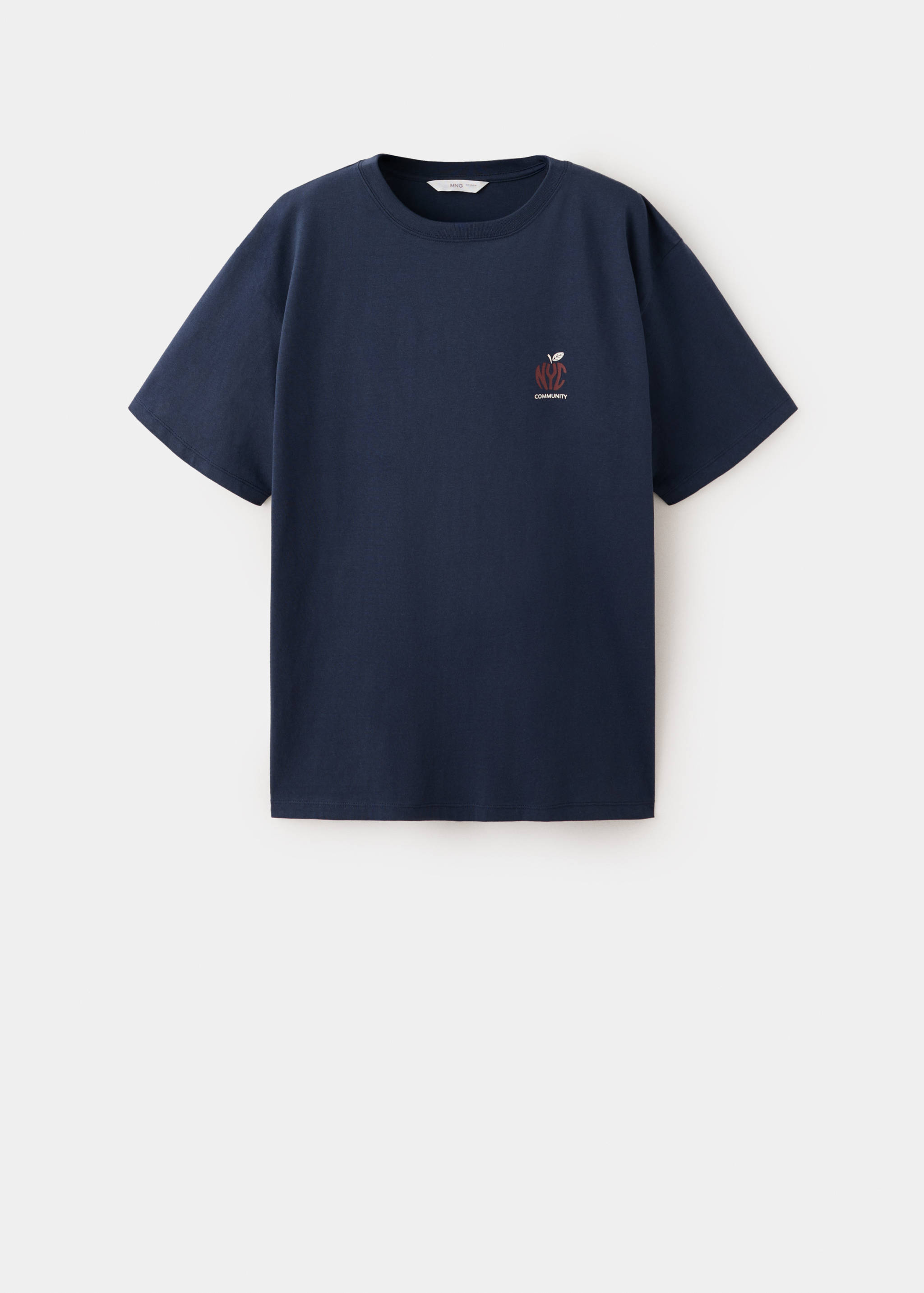 Cotton T-shirt with NYC graphic print - Article without model