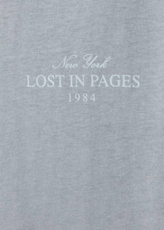 Printed cotton-blend t-shirt — Blue 7