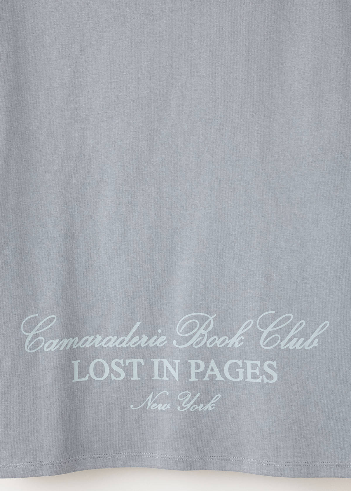Printed cotton-blend t-shirt — Blue
