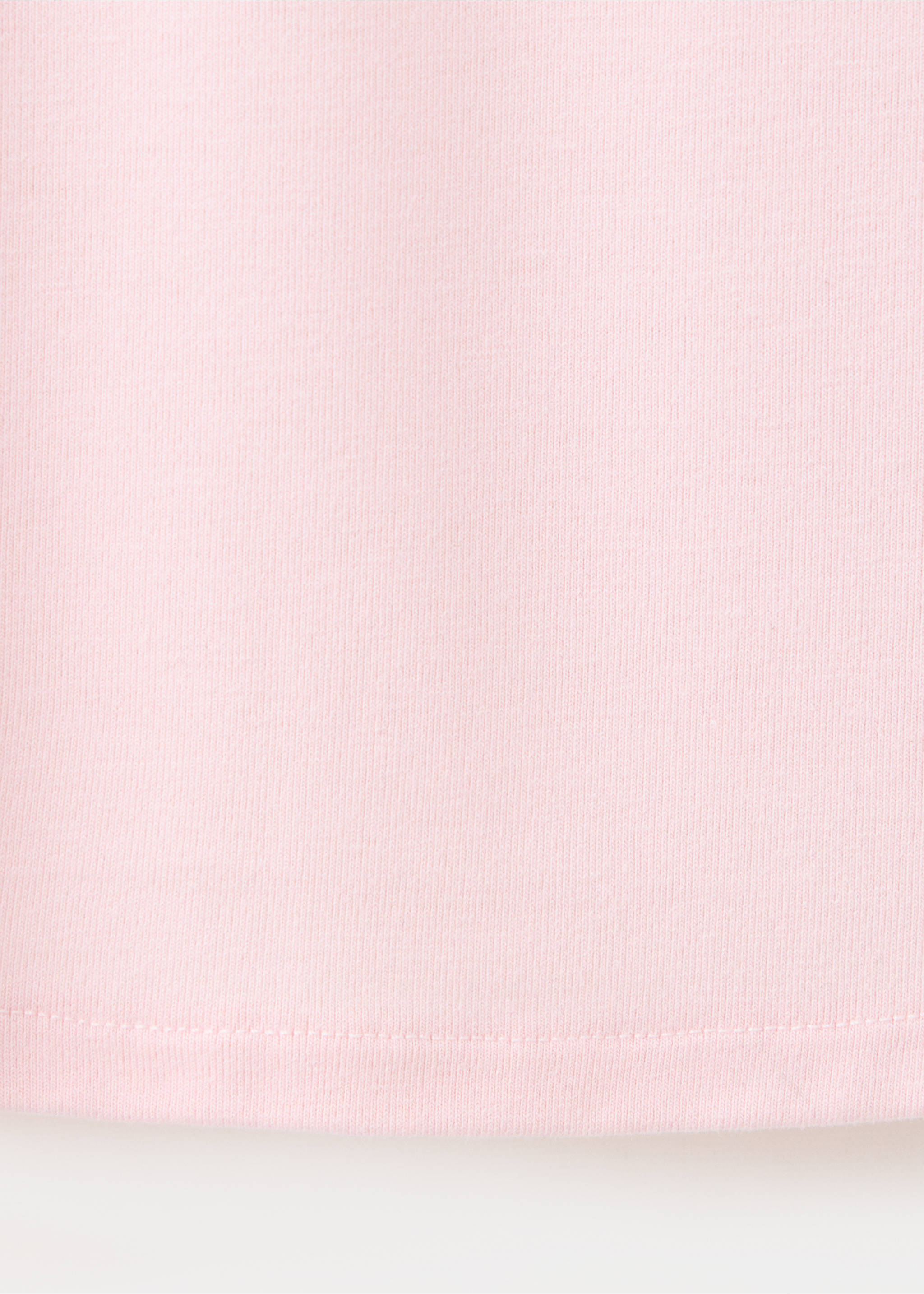Fitted V-neck T-shirt - Details of the article 0, Pink. Ref: 37016015-00.