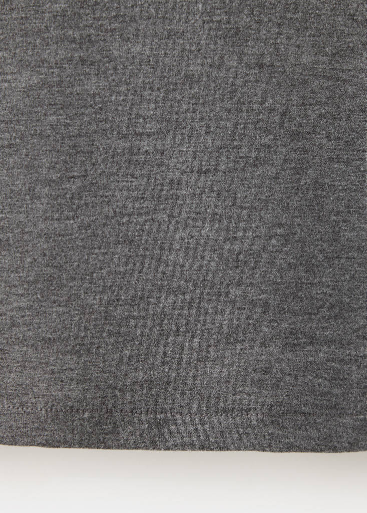 Fitted V-neck T-shirt — Dark Heather Grey