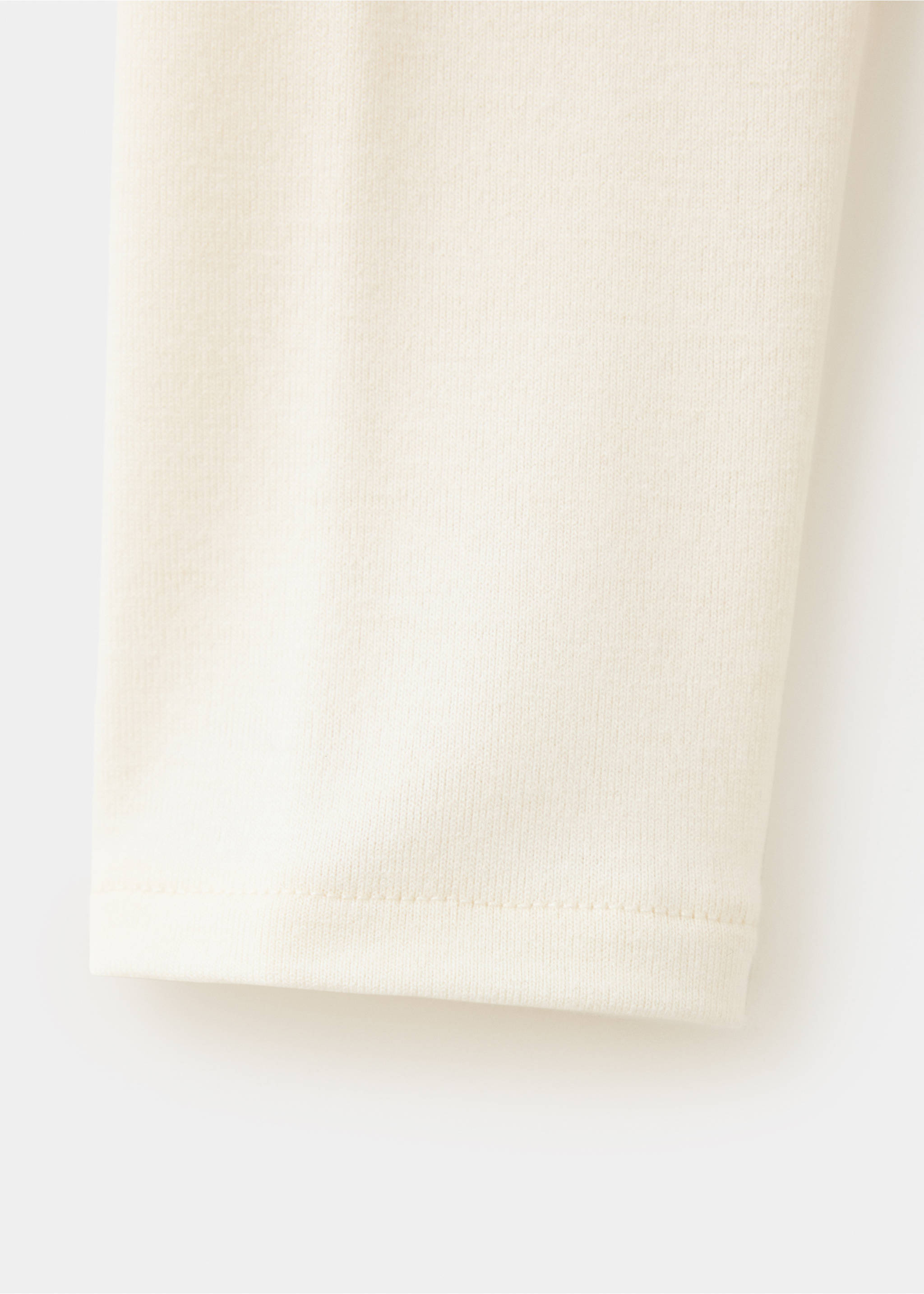 Boat-neck fitted t-shirt - Details of the article 0, Off White. Ref: 37016016-00.